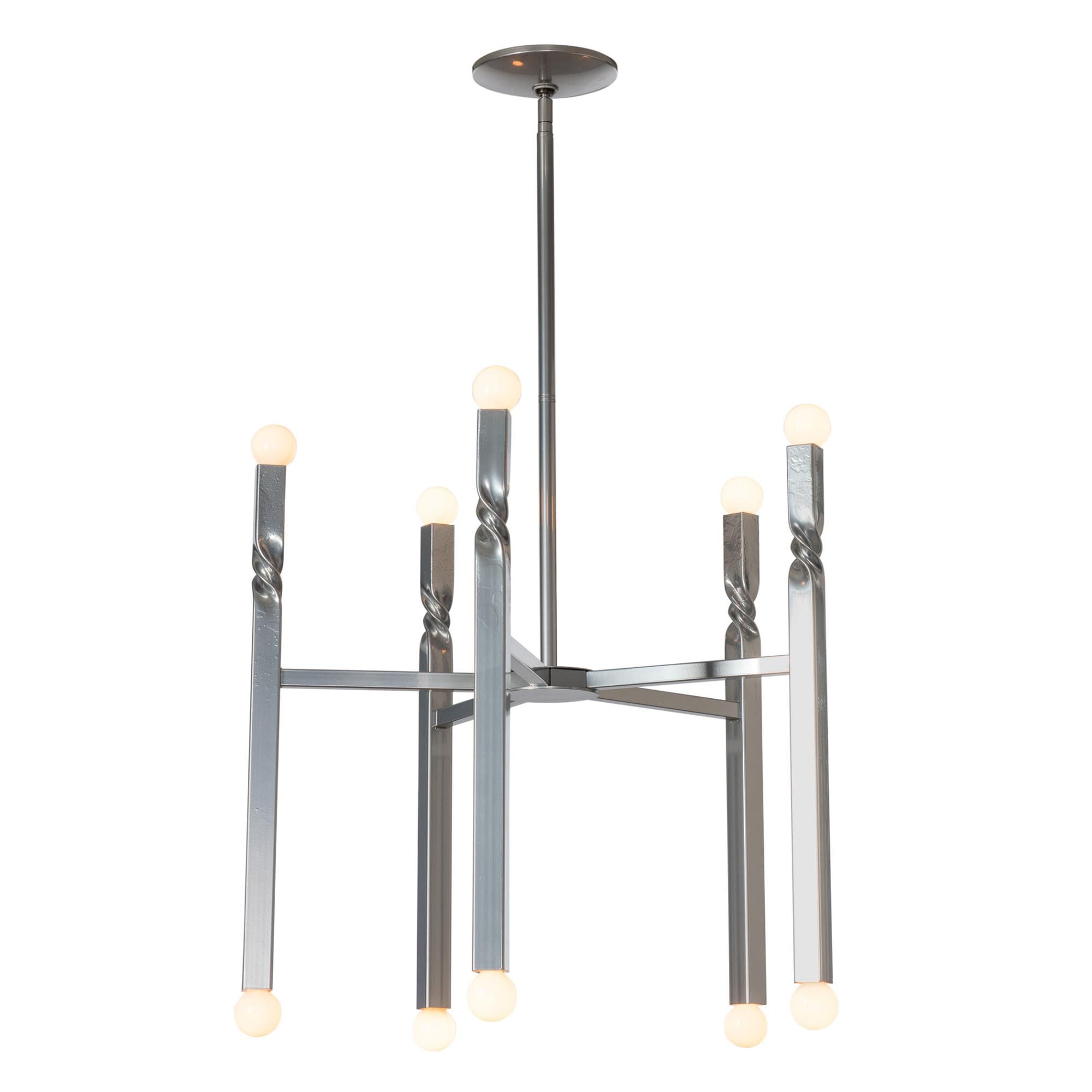 Helix 25 Inch 10 Light Chandelier by Hubbardton Forge