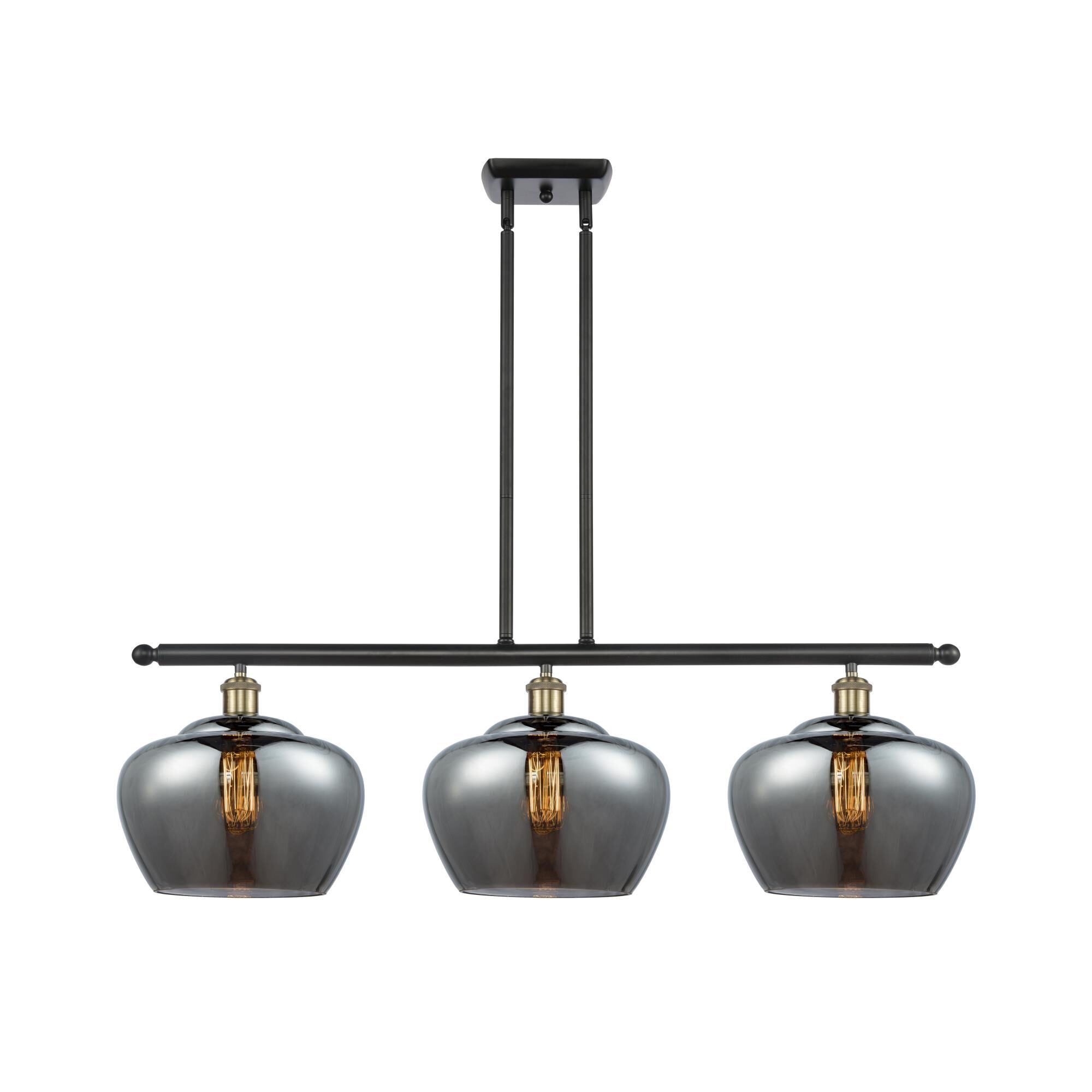 Shown in Black Antique Brass finish and Bowl glass and Glass shade