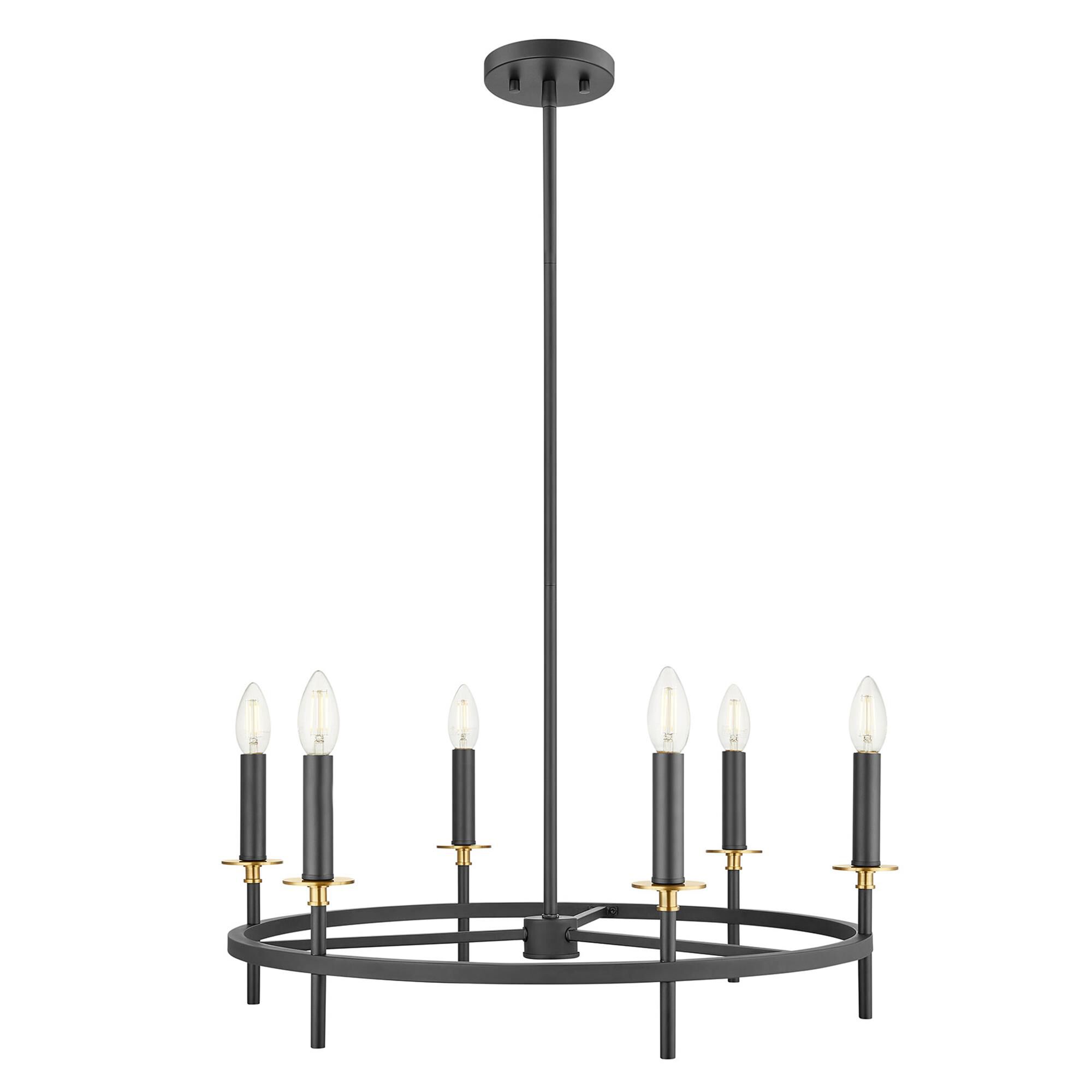 Shown in Matte Black and Natural Brass finish