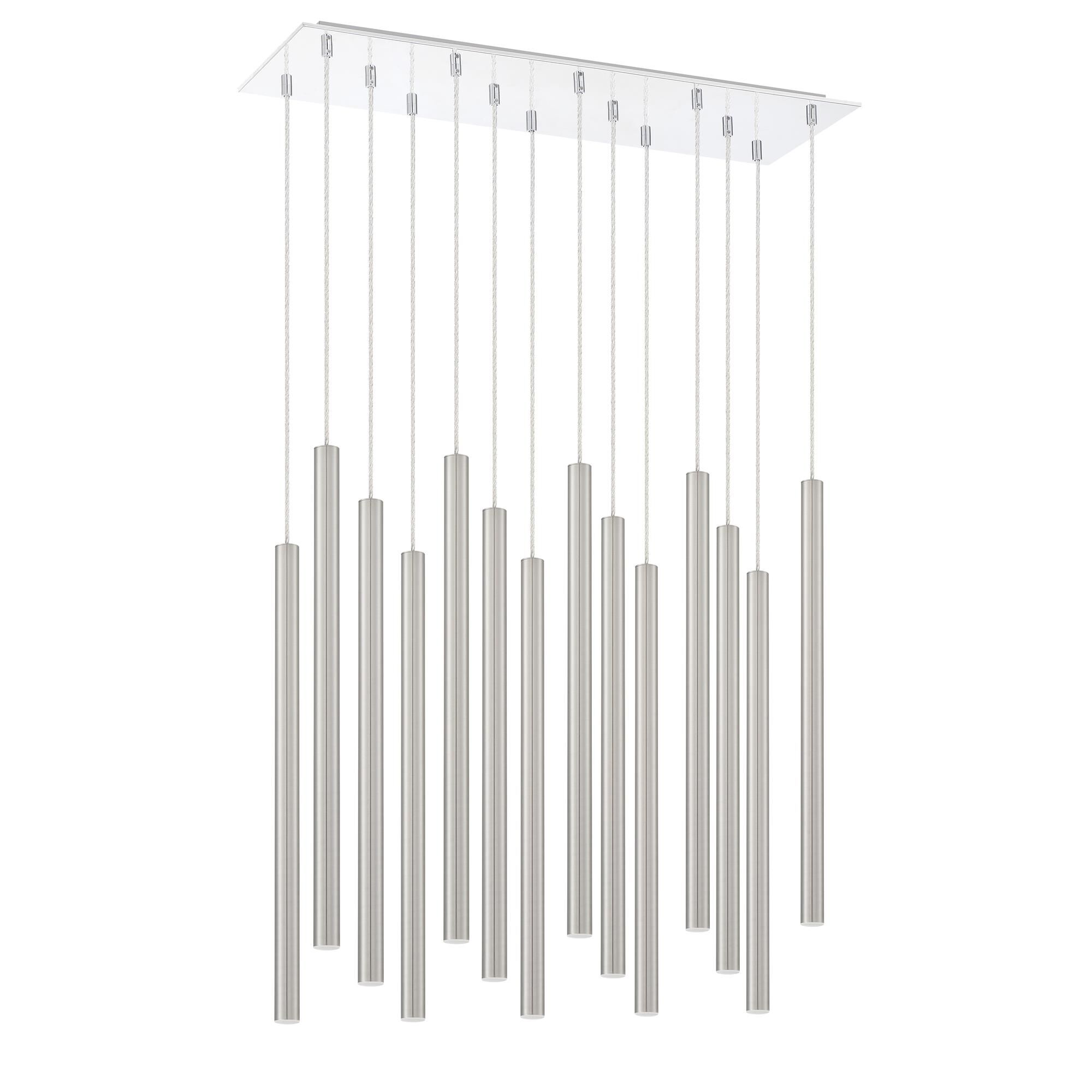 Shown in Chrome finish and Steel glass and Steel shade