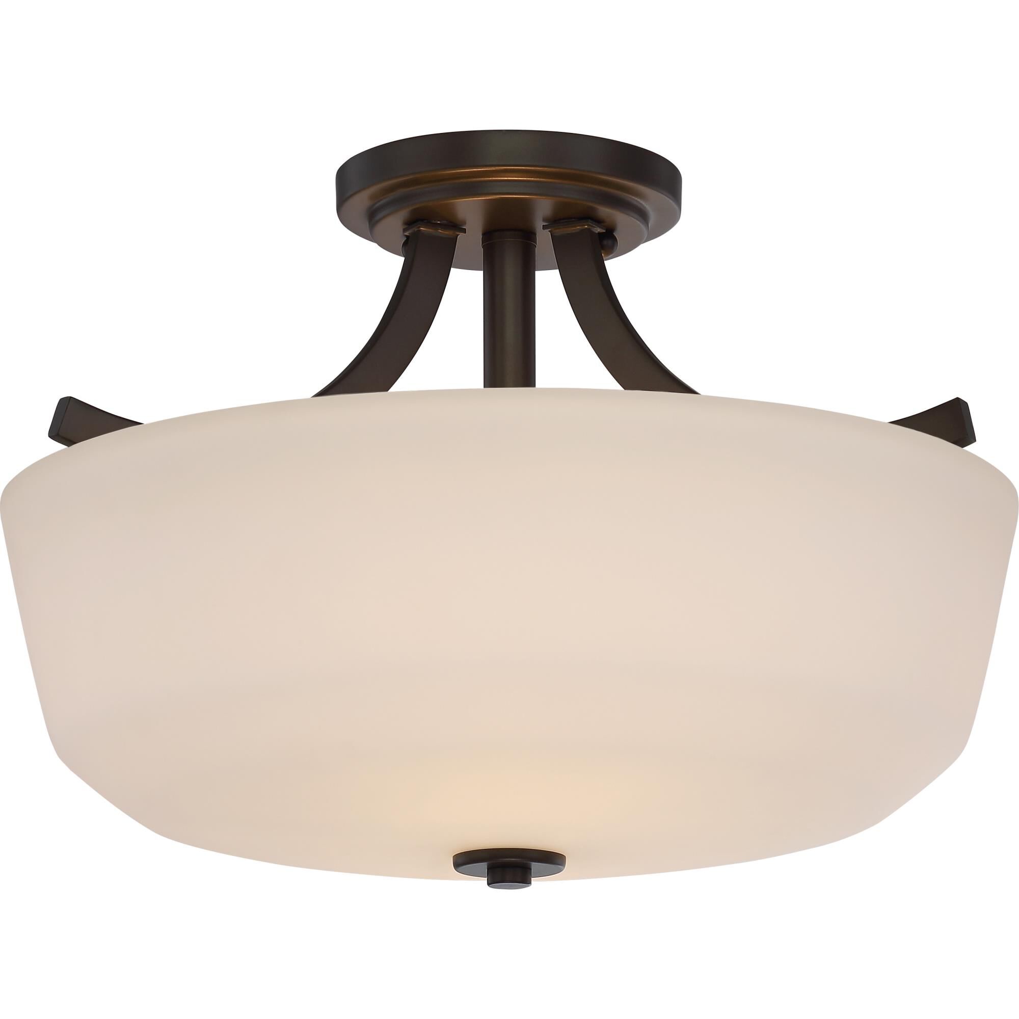 Laguna 15 Inch 2 Light Semi Flush Mount by Nuvo Lighting
