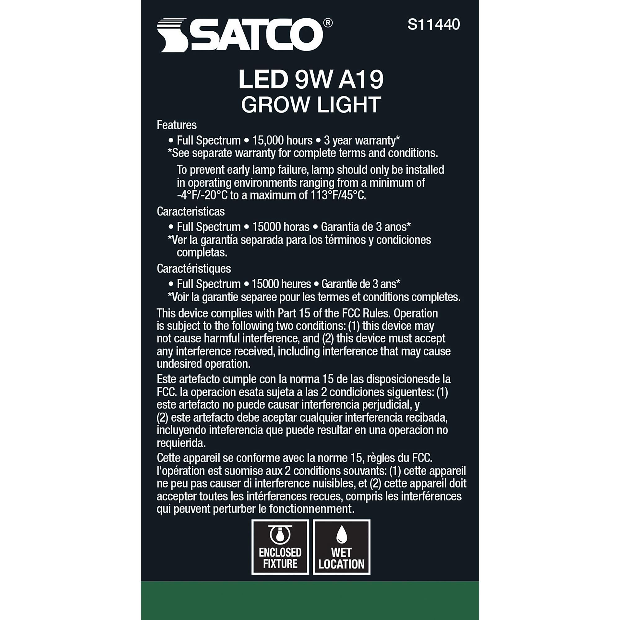 9 Watt A19 LED Light Bulb,