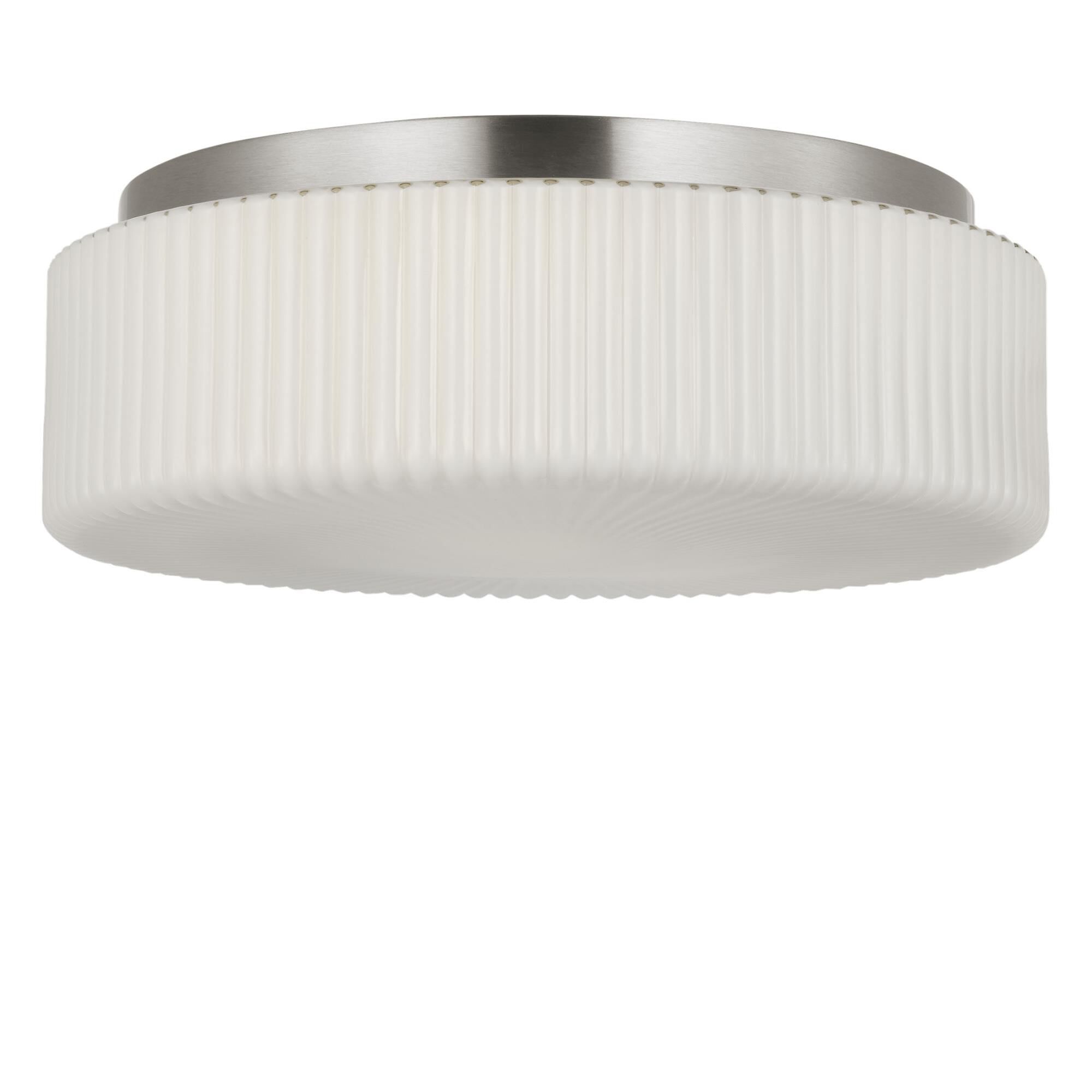 Shown in Brushed Nickel finish and Etched Opal glass