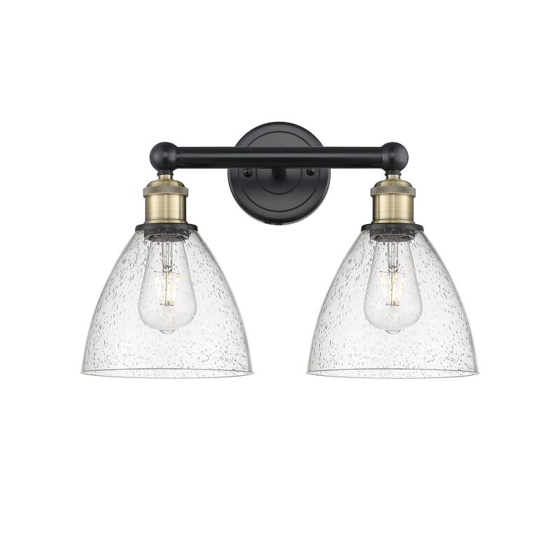 Bruno Marashlian Bristol Glass 16 Inch 2 Light Bath Vanity Light by Innovations Lighting