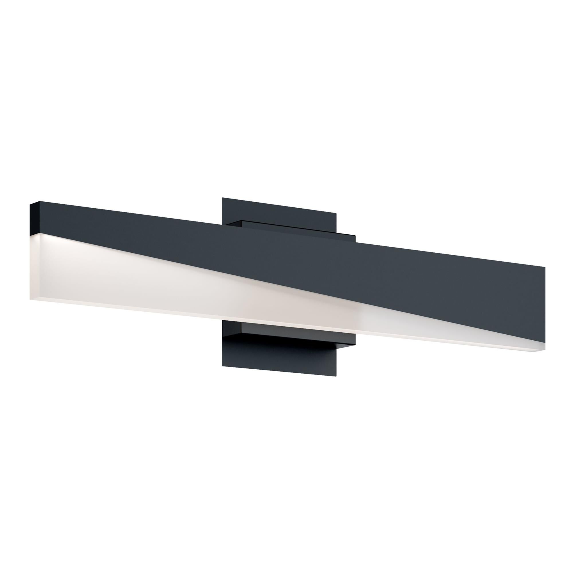 Shown in Black finish and Frosted glass
