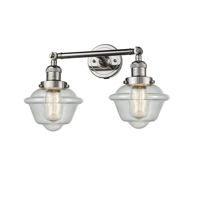 Bruno Marashlian Small Oxford 17 Inch 2 Light Bath Vanity Light by Innovations Lighting