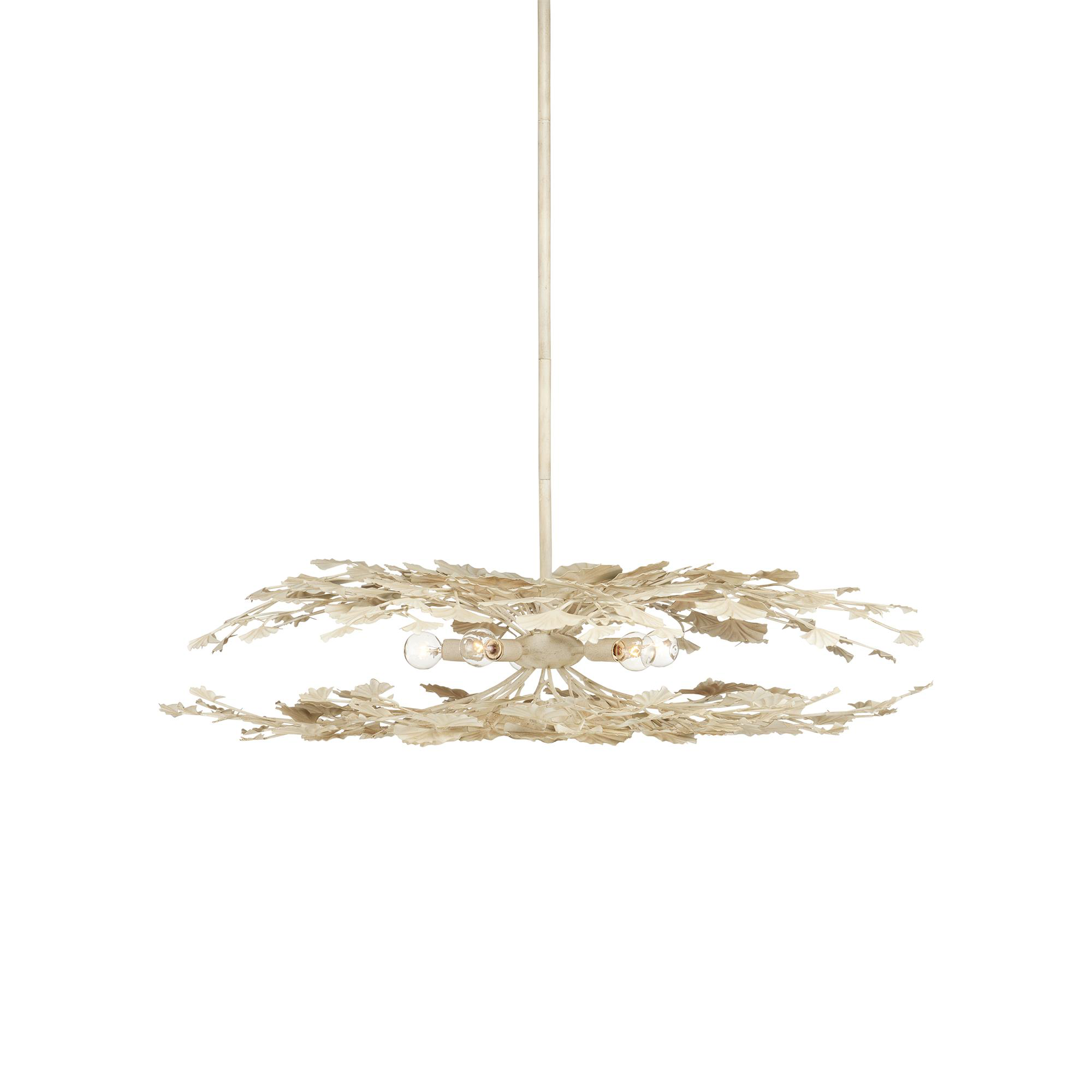 Maidenhair 40 Inch 5 Light Semi Flush Mount,