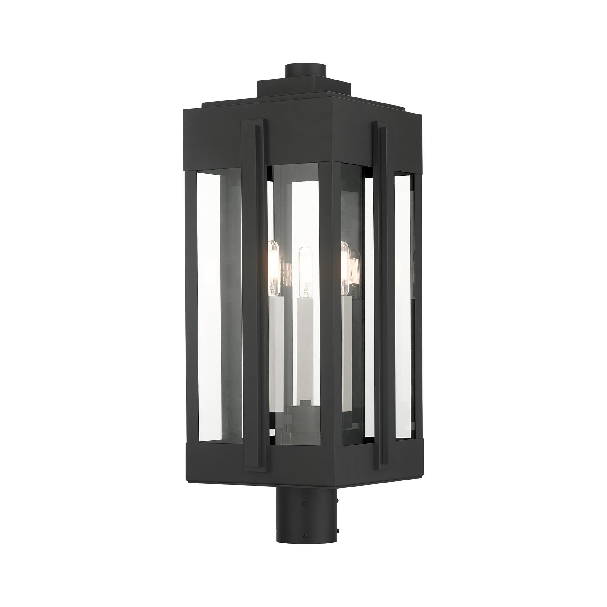 Lexington 24 Inch Tall 3 Light Outdoor Post Lamp by Livex Lighting
