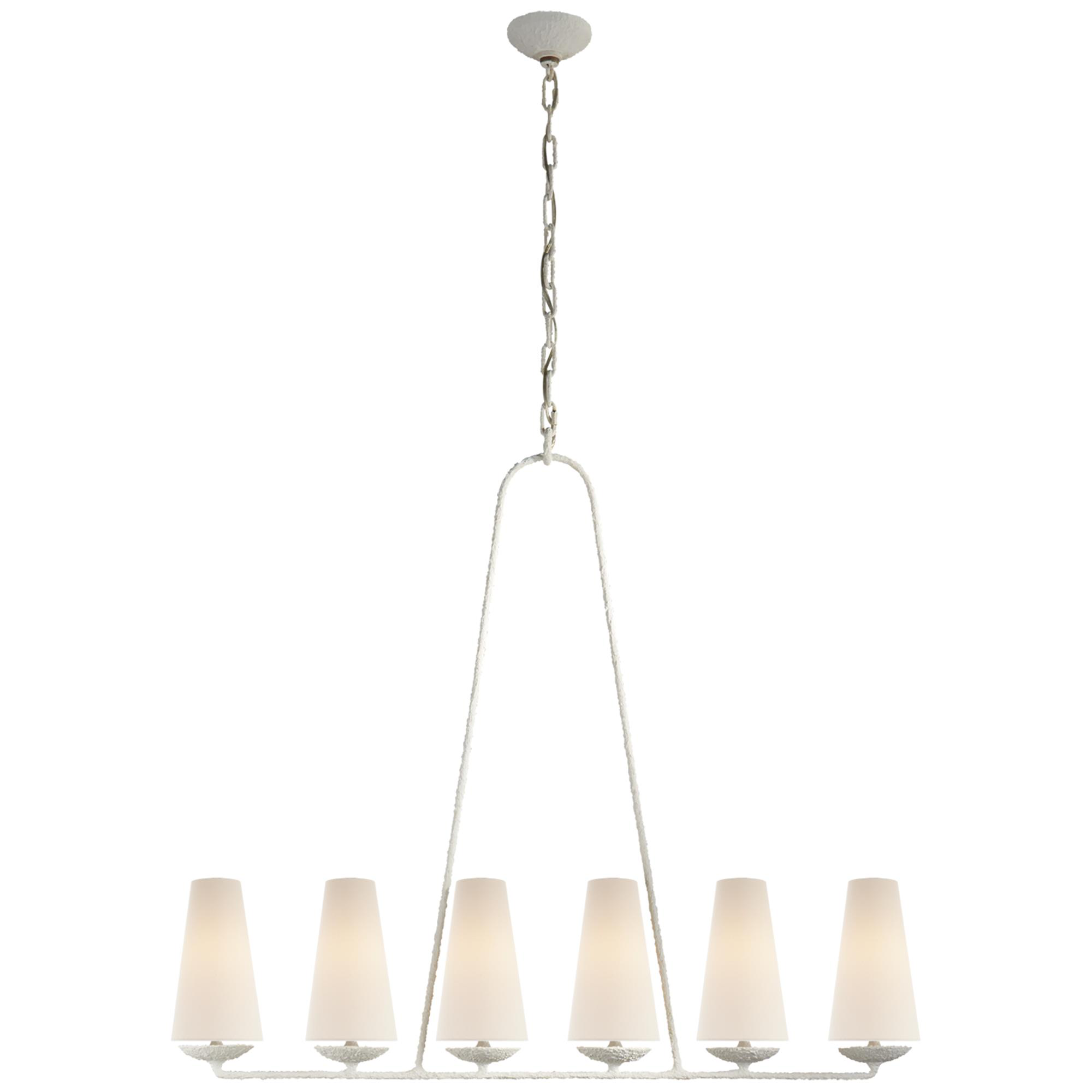 Shown in Plaster finish and Linen shade
