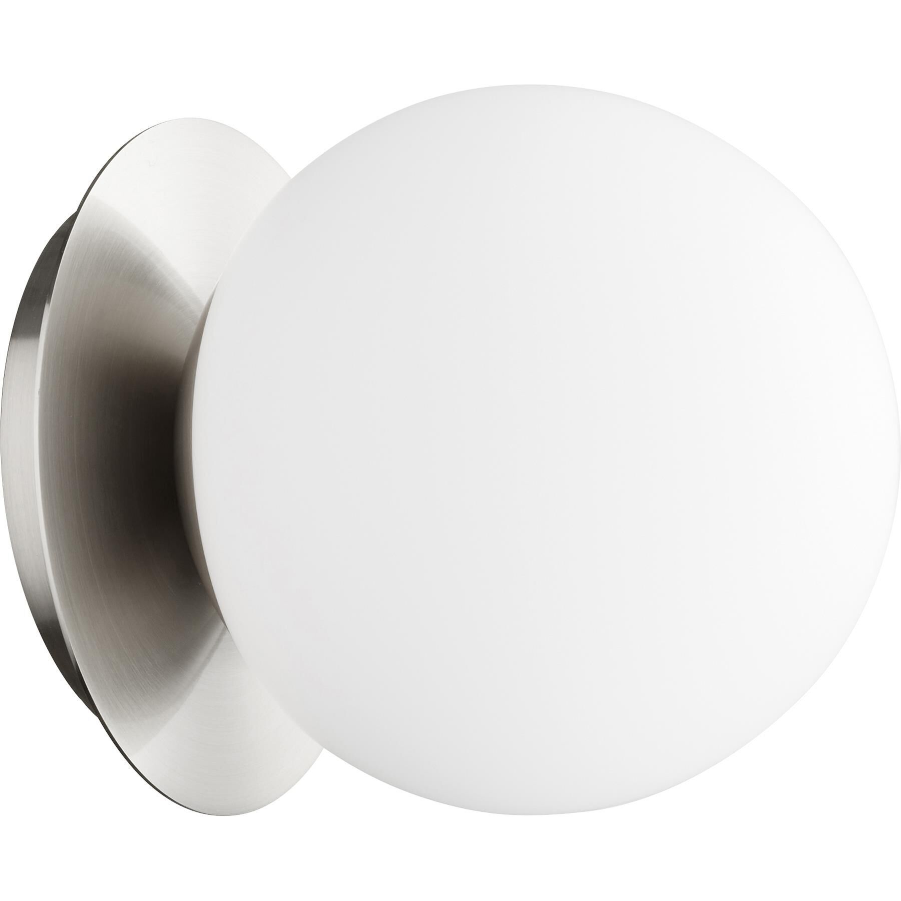 Shown in Satin Nickel finish and Satin Opal shade