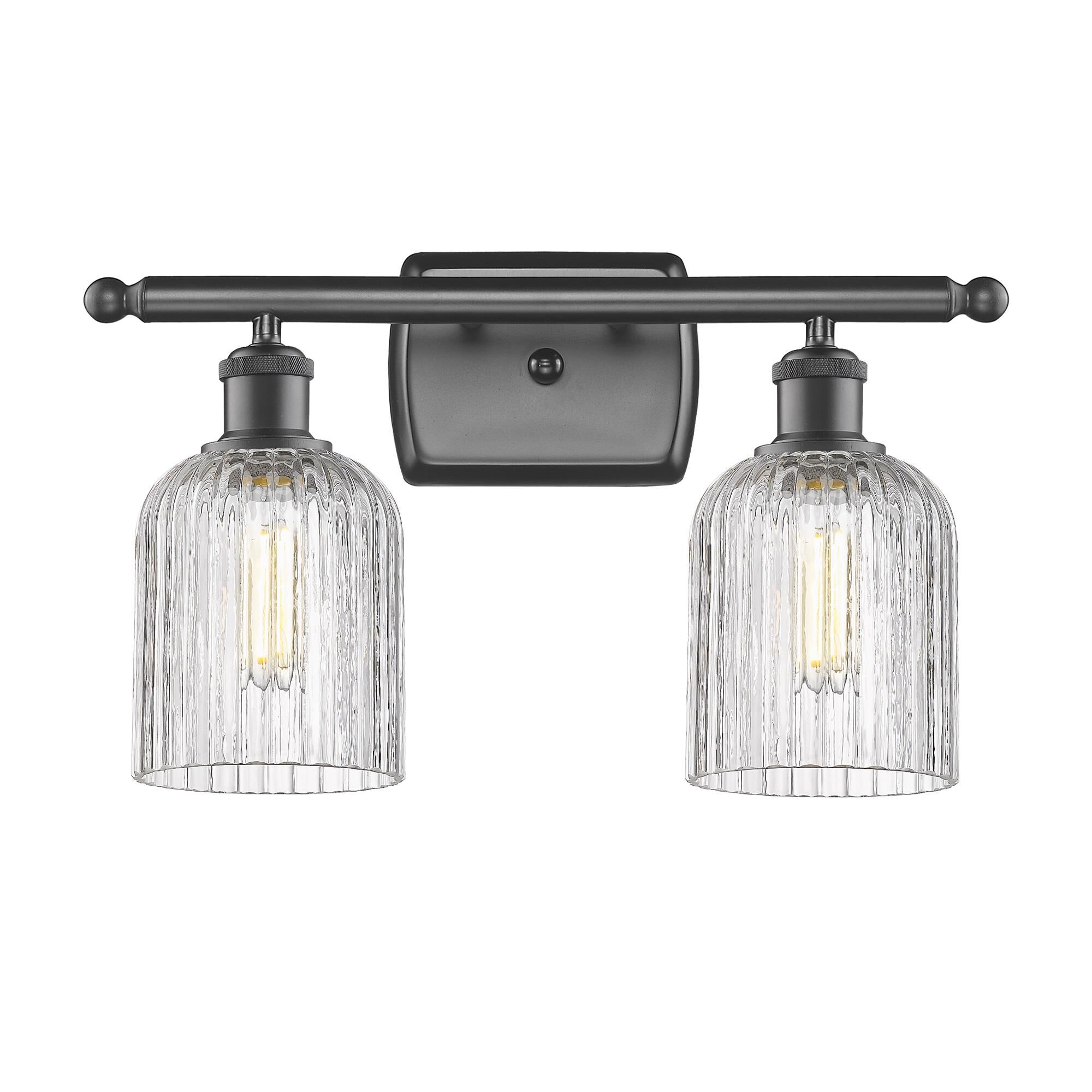 Shown in Oil Rubbed Bronze finish and Clear glass