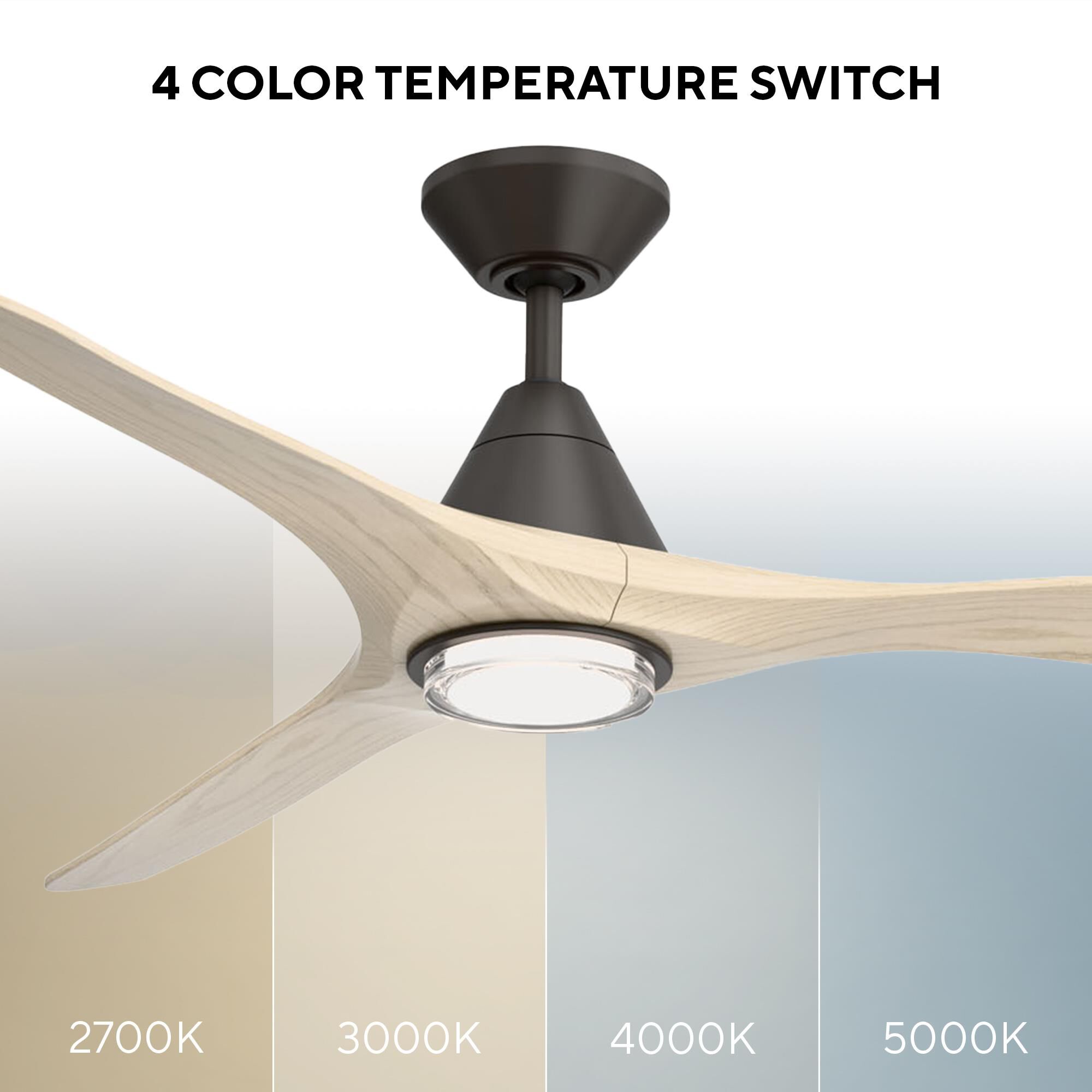 Carve 72 Inch Ceiling Fan with Light Kit by Modern Forms