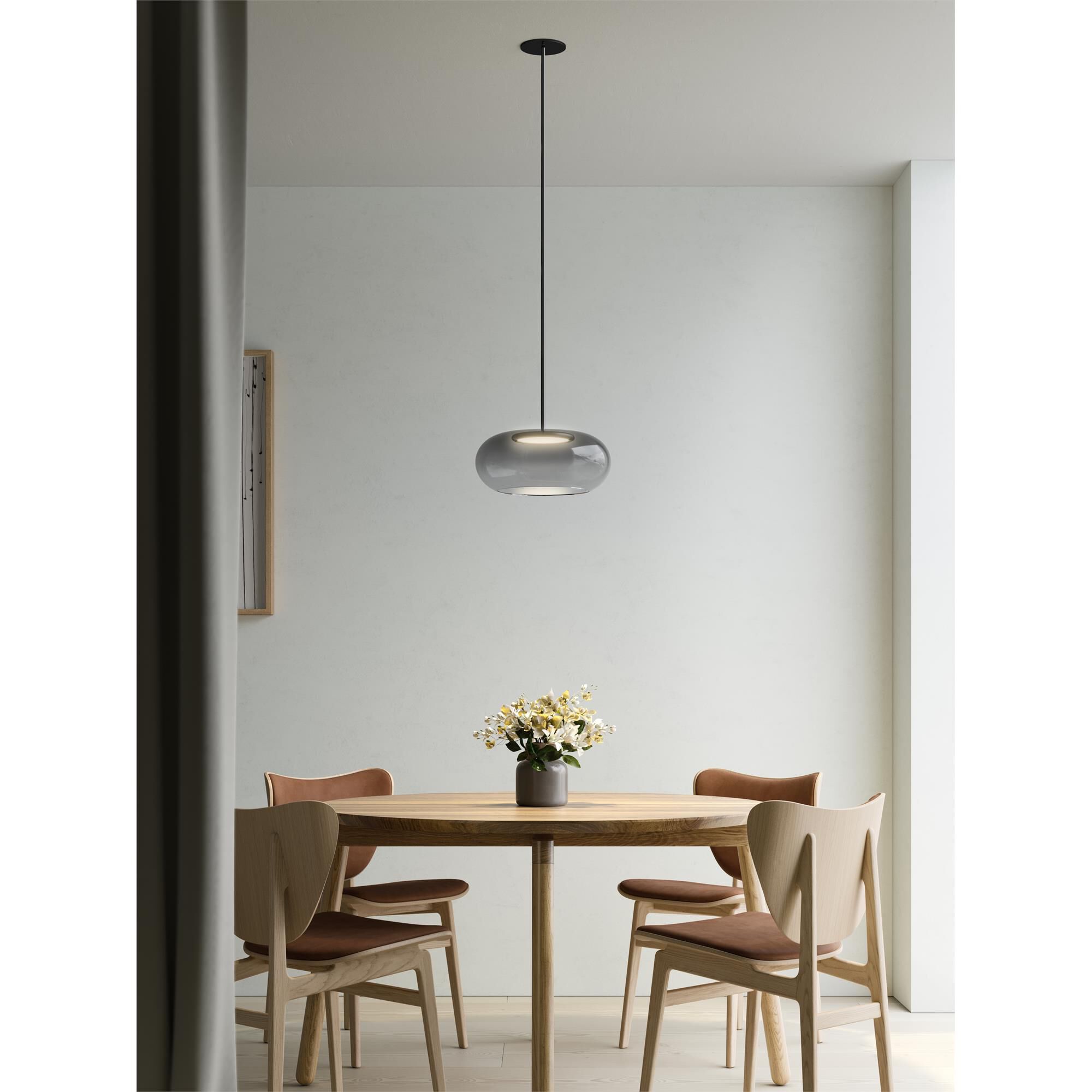 Shown in Black finish and Smoked with Frosted Acrylic Diffuser glass