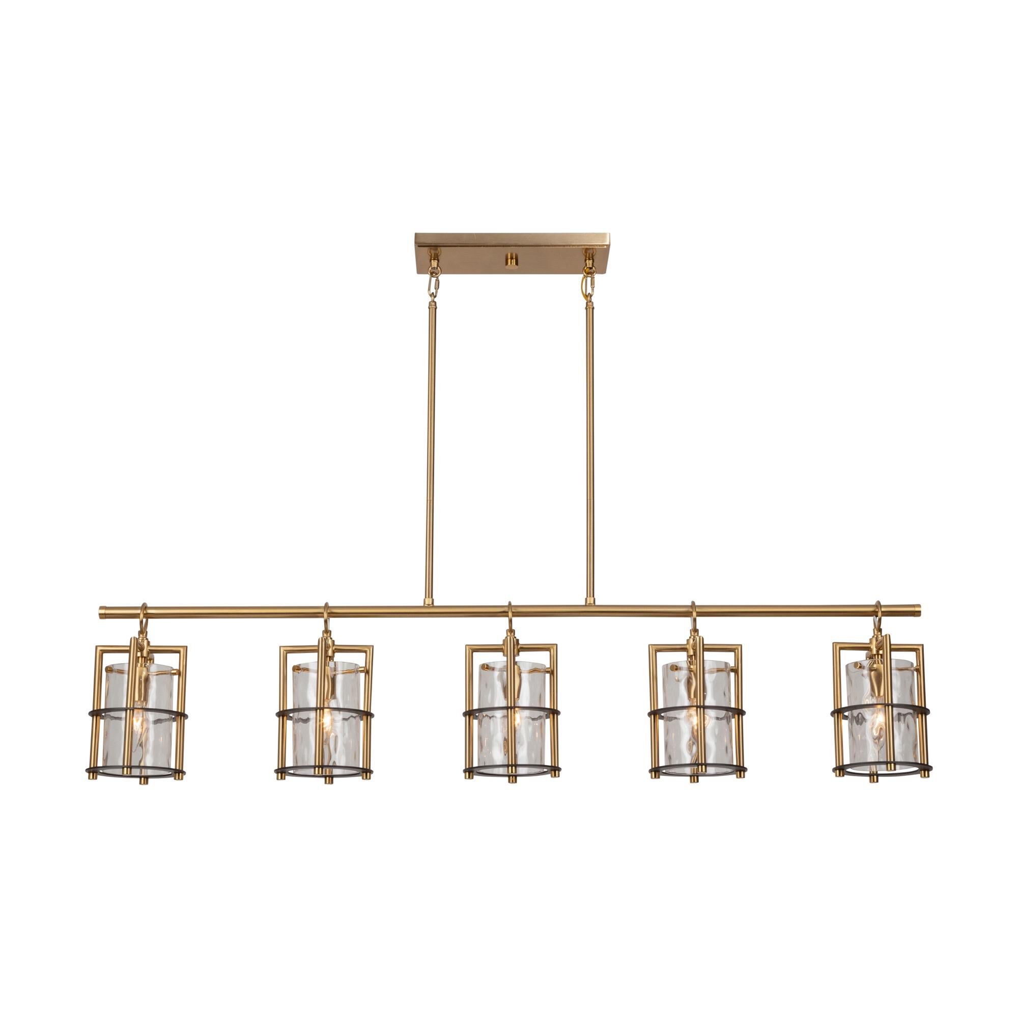 Shown in Brass & Black finish and Glass shade