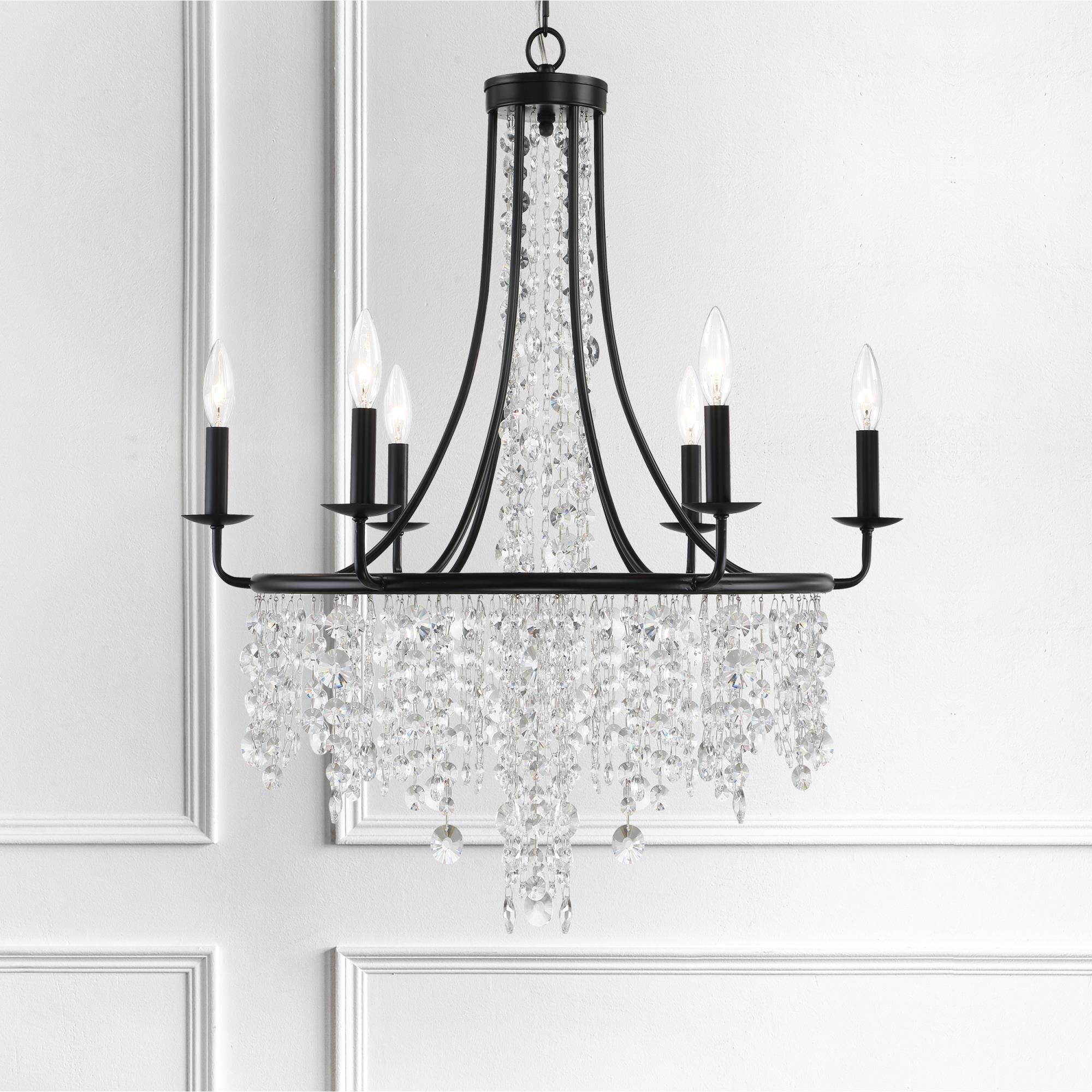 Gabrielle 28 Inch 6 Light Chandelier by Crystorama