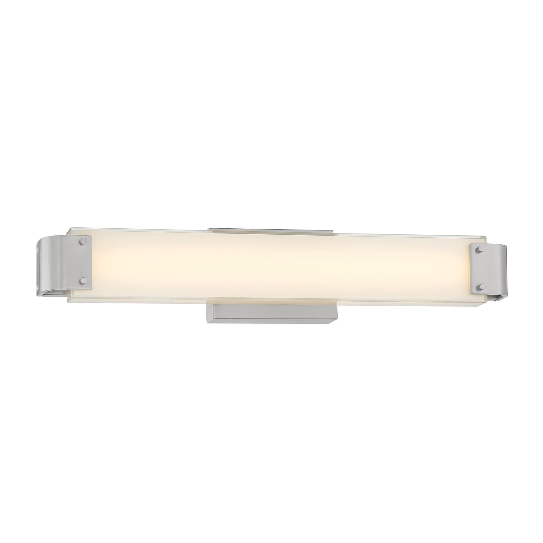 Shown in Brushed Nickel finish and Clear Outside and Screen White Inside glass