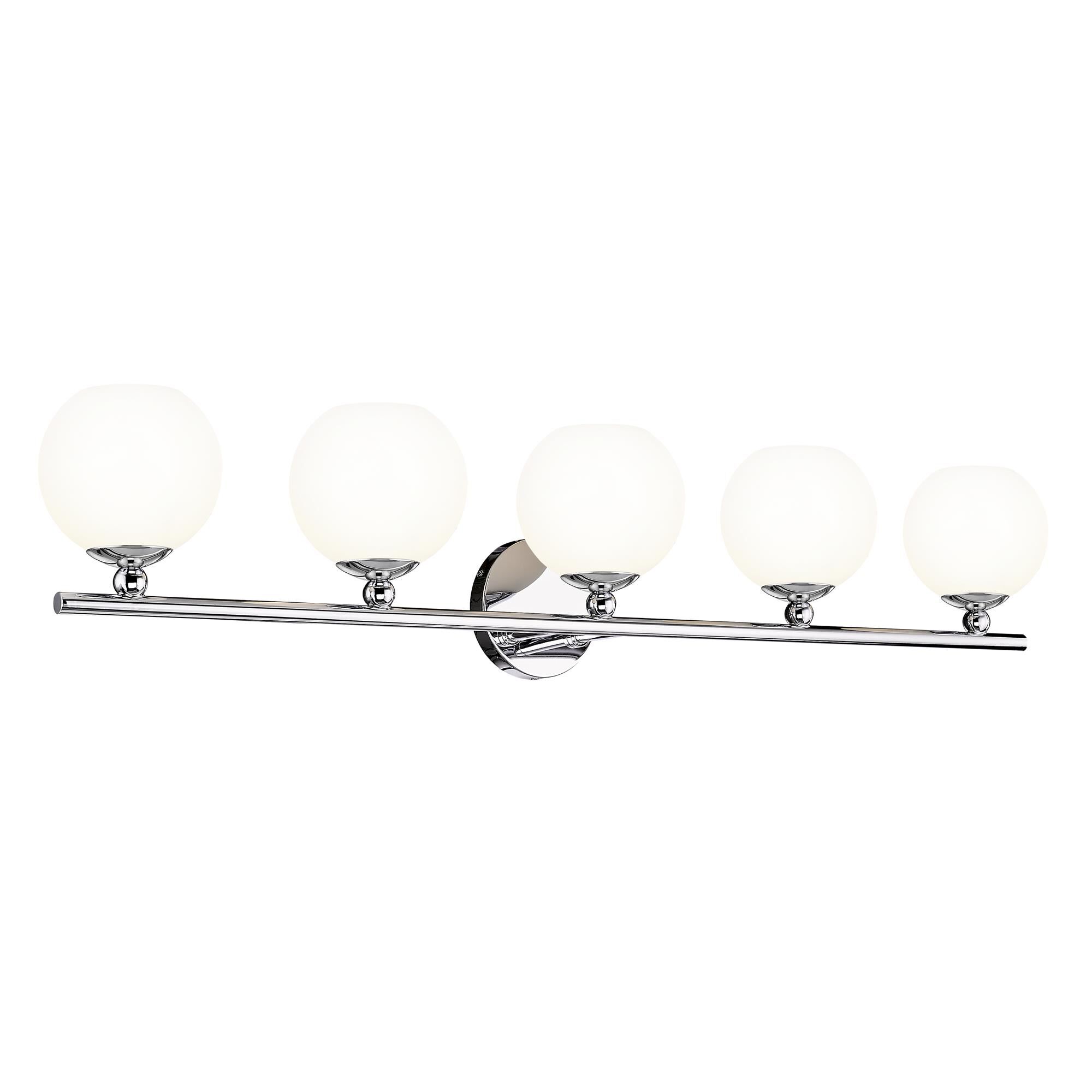 Shown in Chrome finish and Opal Etched glass