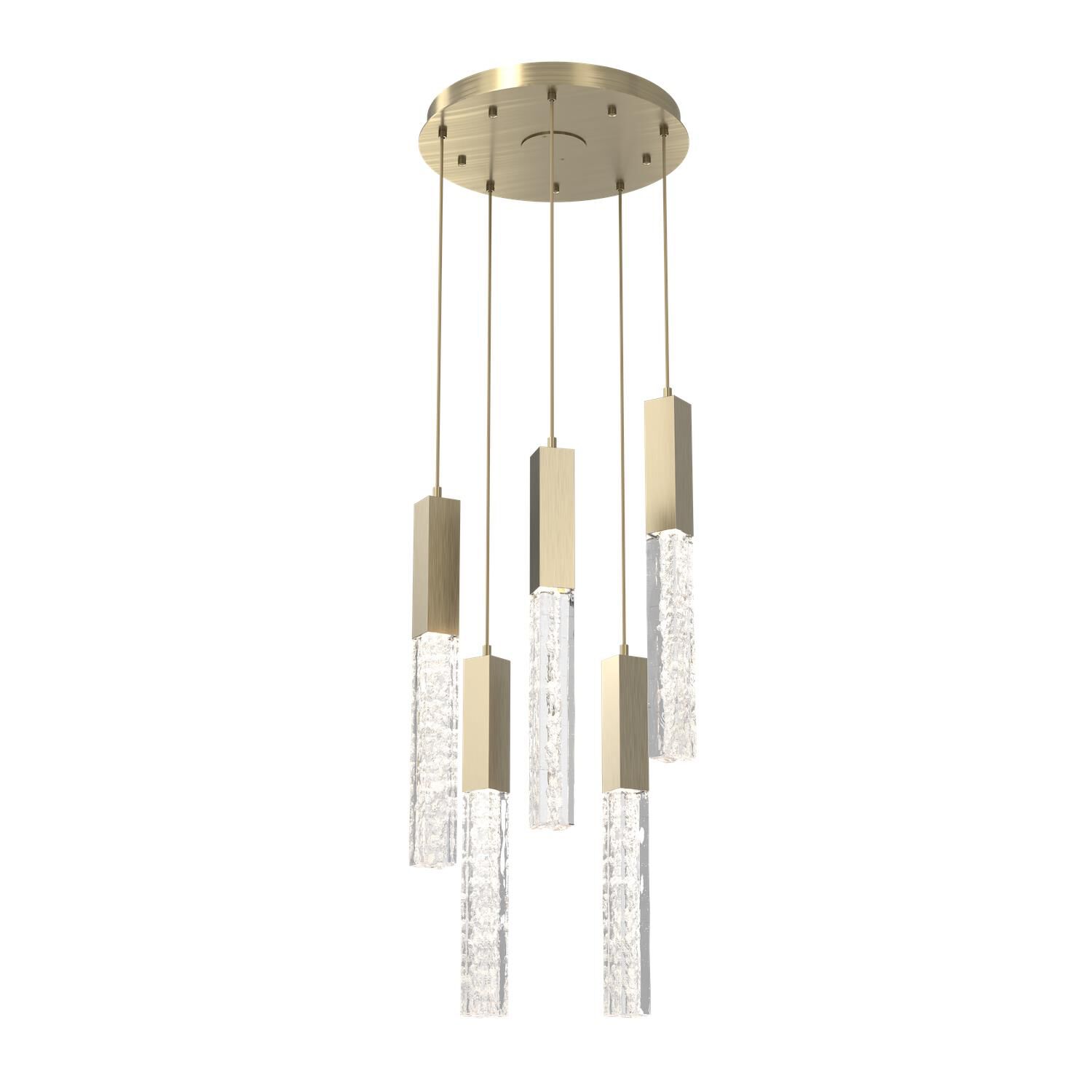 Glacier 16 Inch 5 Light LED Multi Light Pendant by Hammerton Studio