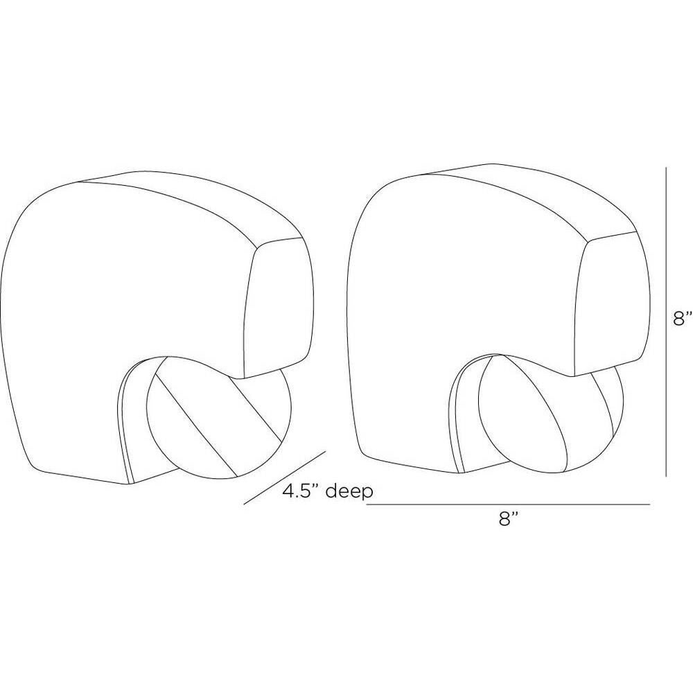 Melt 8 Inch Bookends by Arteriors Home