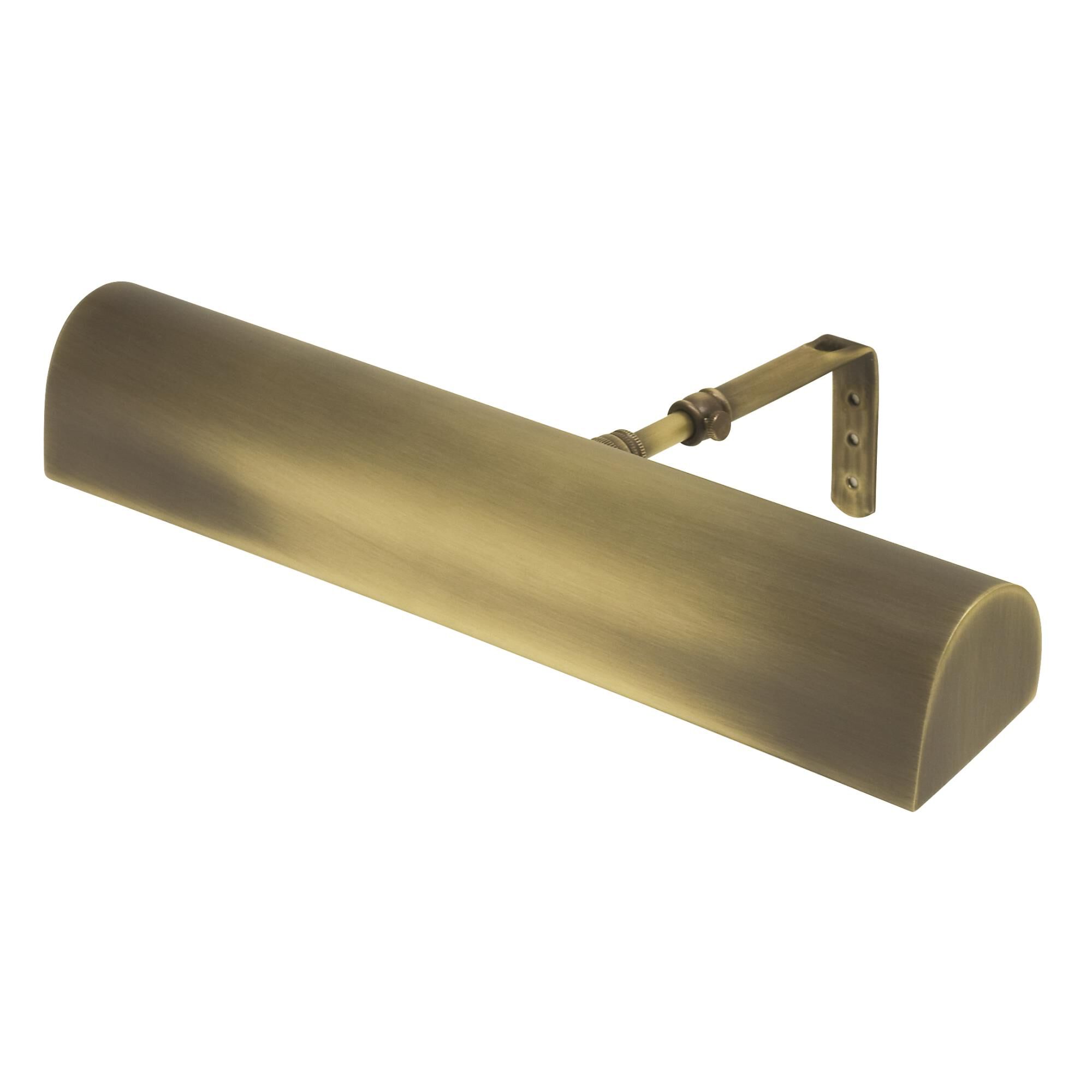 Shown in Antique Brass finish and Metal shade