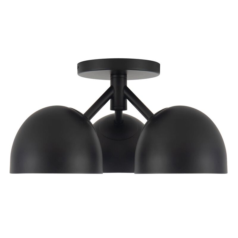Ryan Pauly Fosso 12 Inch 3 Light Semi Flush Mount by Kuzco