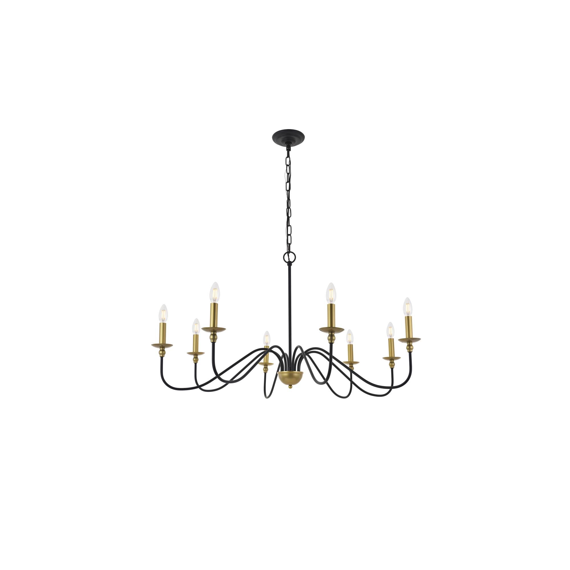 Shown in Matte Black And Brass finish