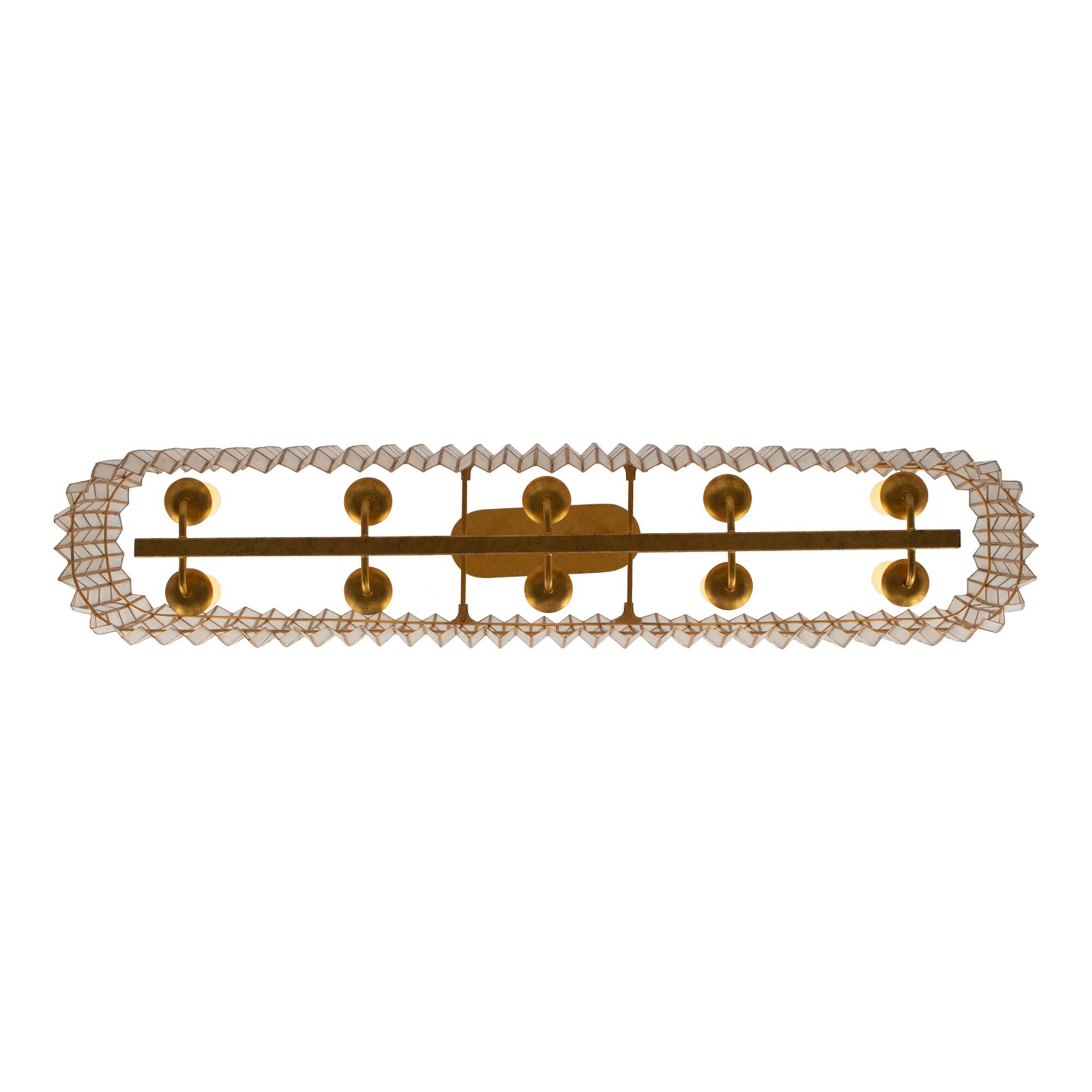 Shown in Oxidized Gold Leaf finish