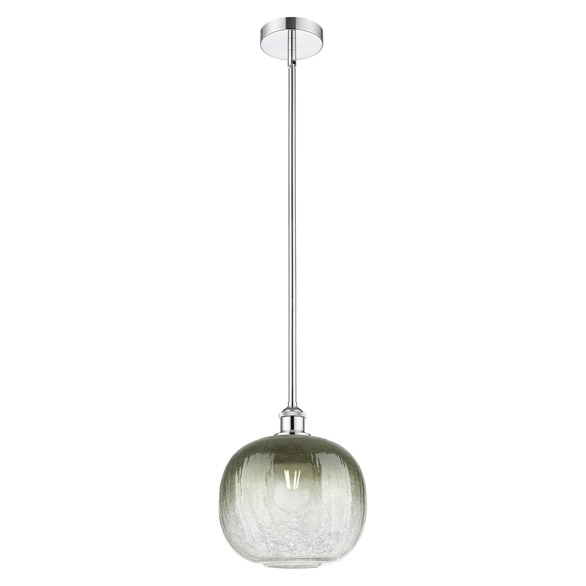 Shown in Polished Chrome finish and Slate glass