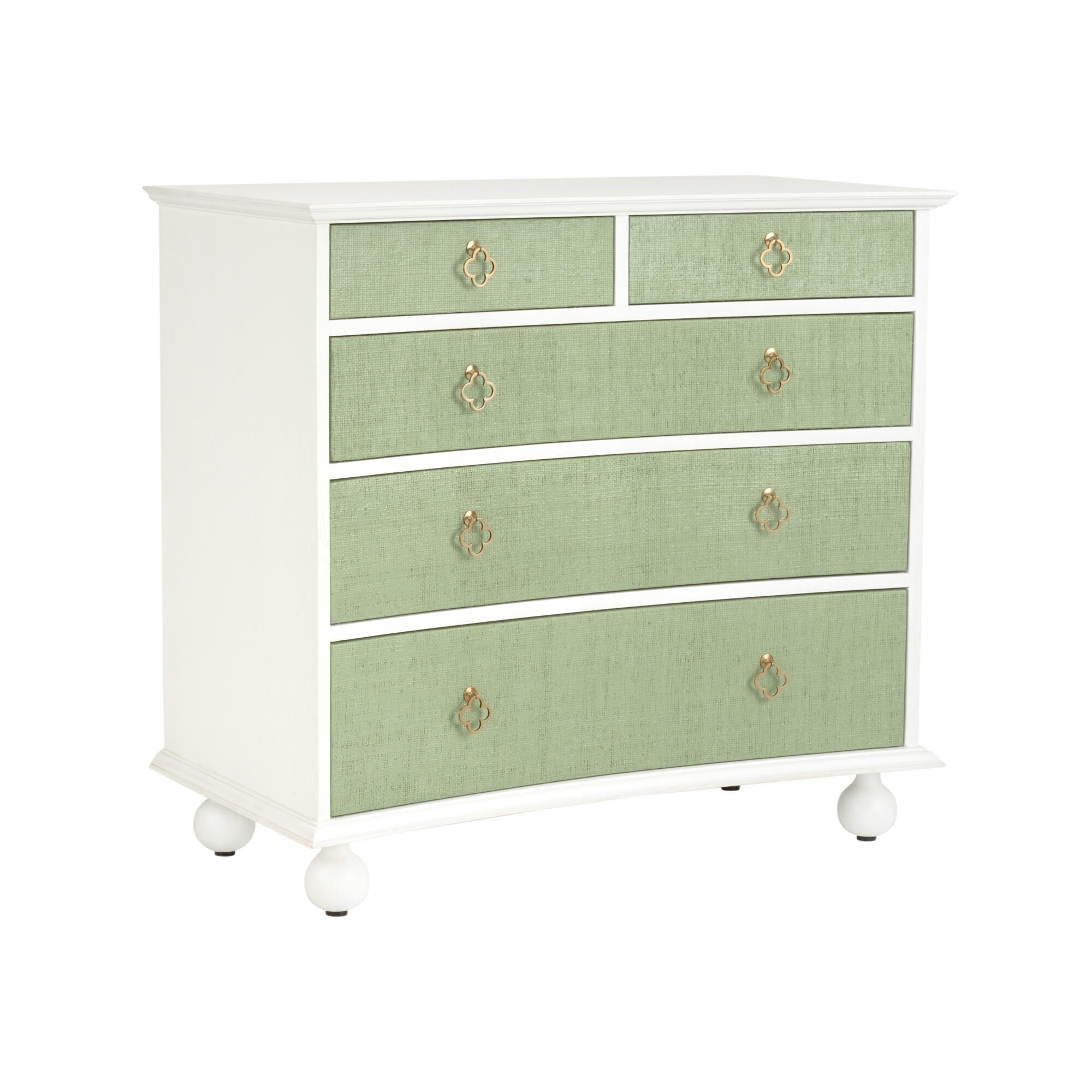 Shown in White, Cream and Green finish