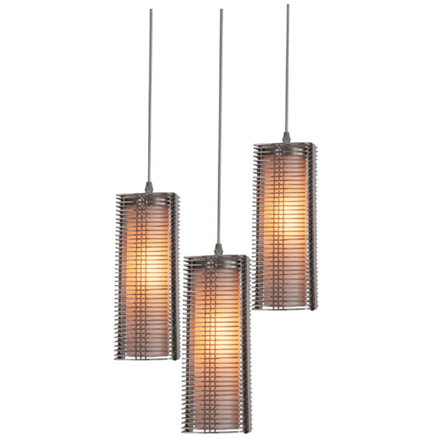 Downtown Mesh 16 Inch 3 Light Multi Light Pendant by Hammerton Studio