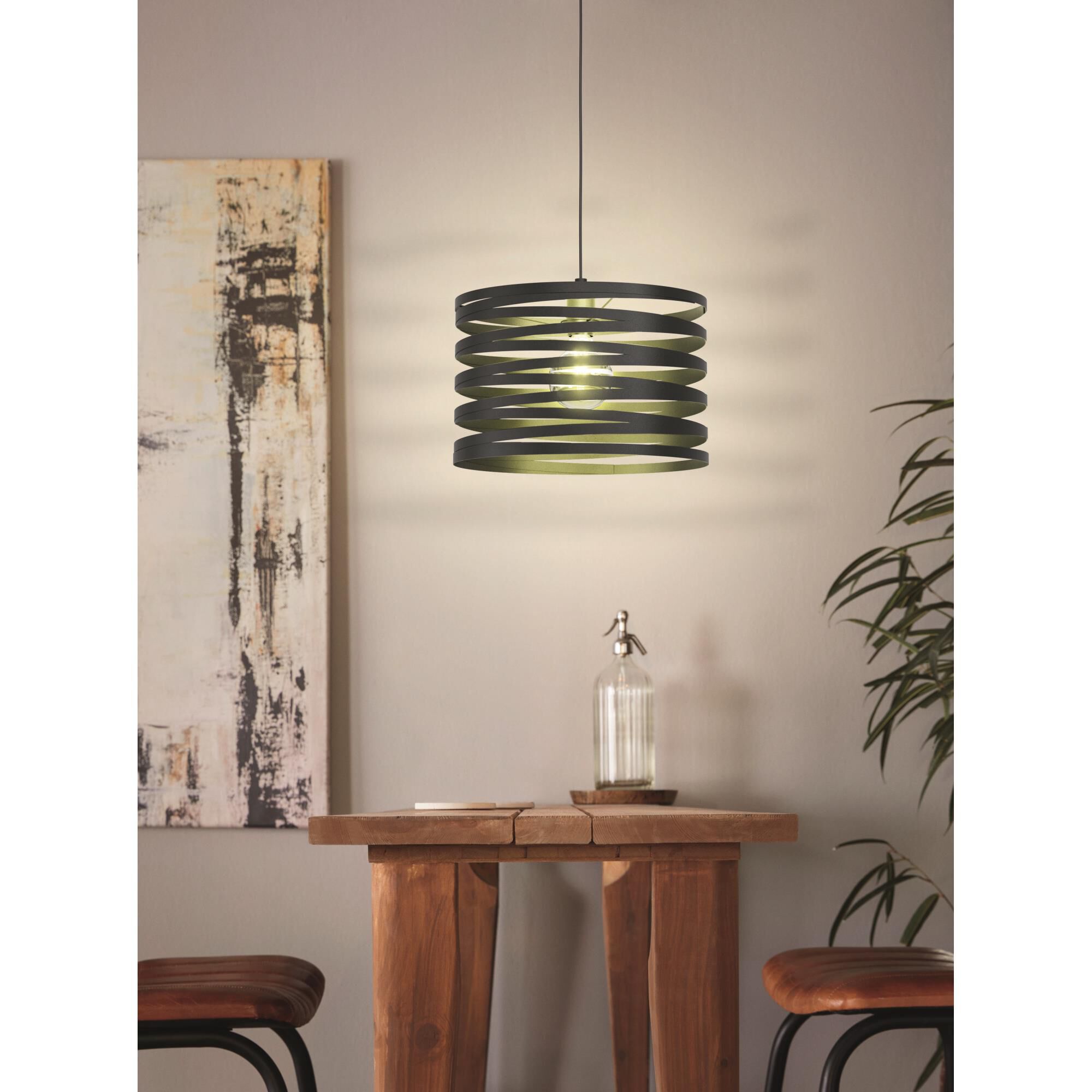 Eglo Lighting Eglo Cremella 14 Inch Large Pendant