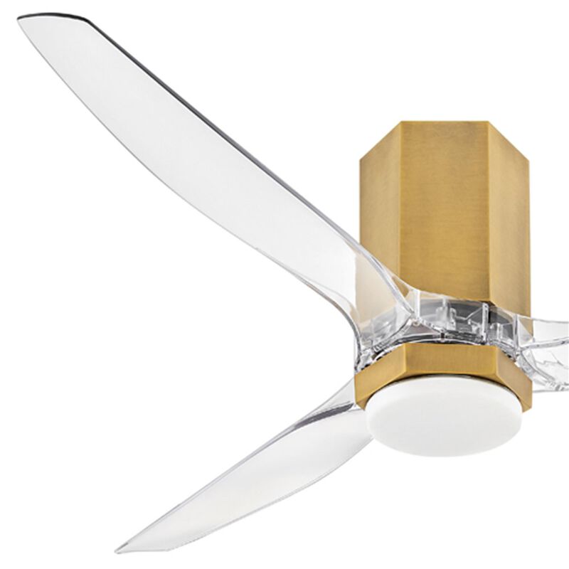 Facet 52 Inch Flush Mount Fan with Light Kit by Hinkley