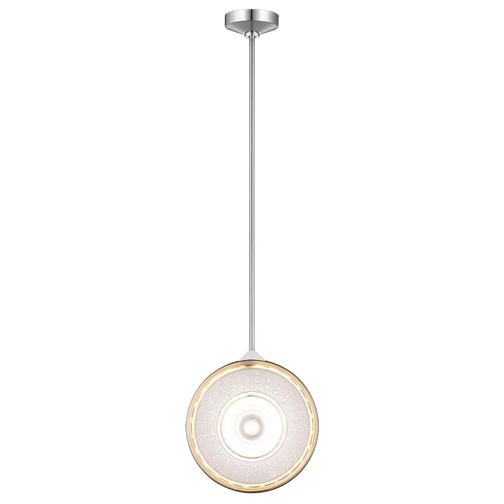Shown in Polished Nickel finish and Clear crystal