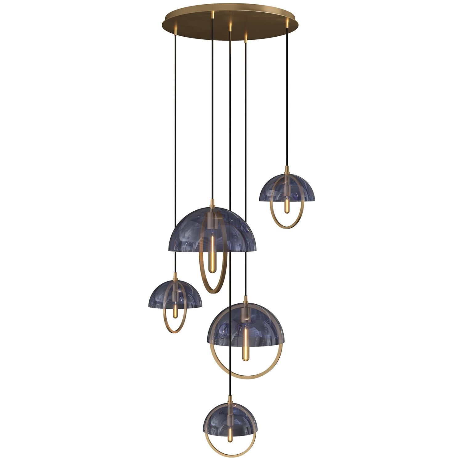 Mavisten Edition Copernica 30 Inch Multi Light Pendant by Robert Abbey