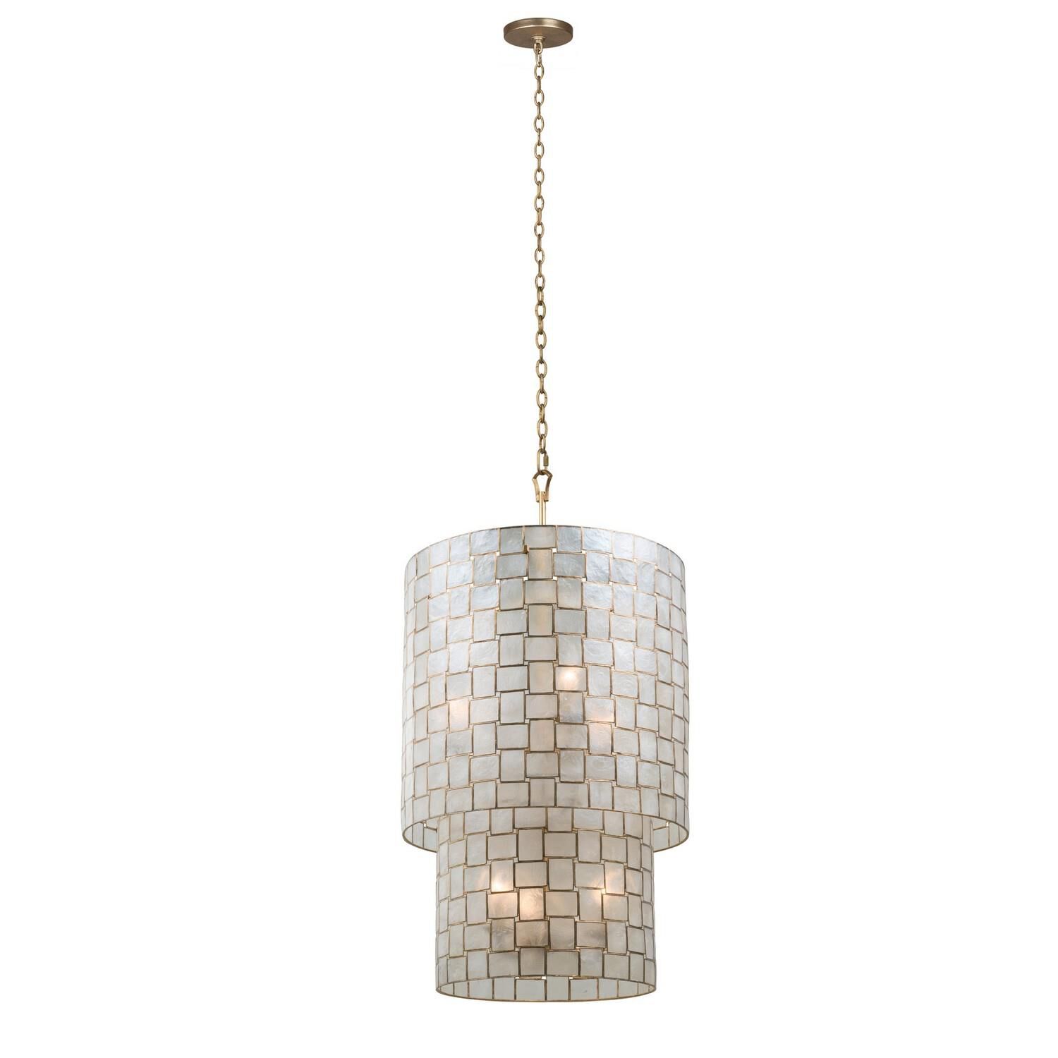 Roxy 21 Inch 6 Light Mini Chandelier by Kalco Lighting