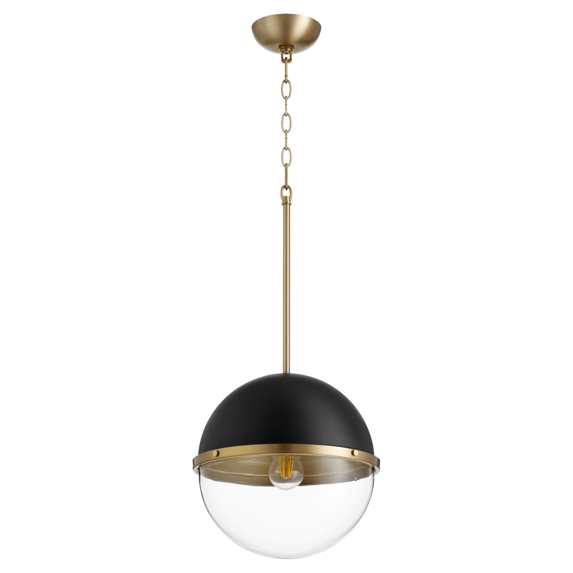 Shown in Noir W/ Aged Brass finish
