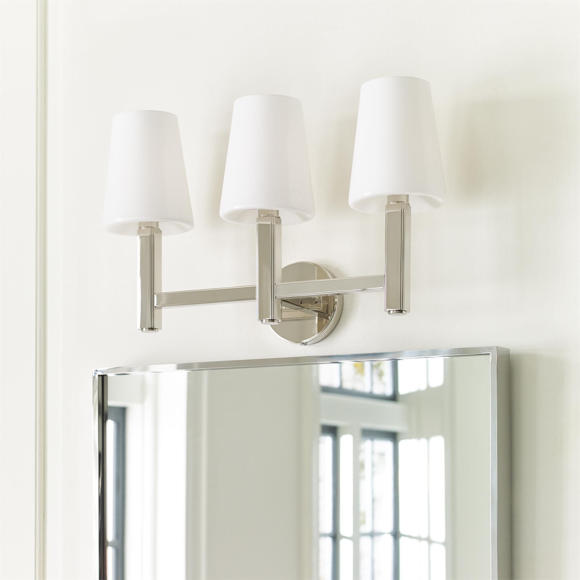 Thomas O'Brien Logan 20 Inch 3 Light Bath Vanity Light,