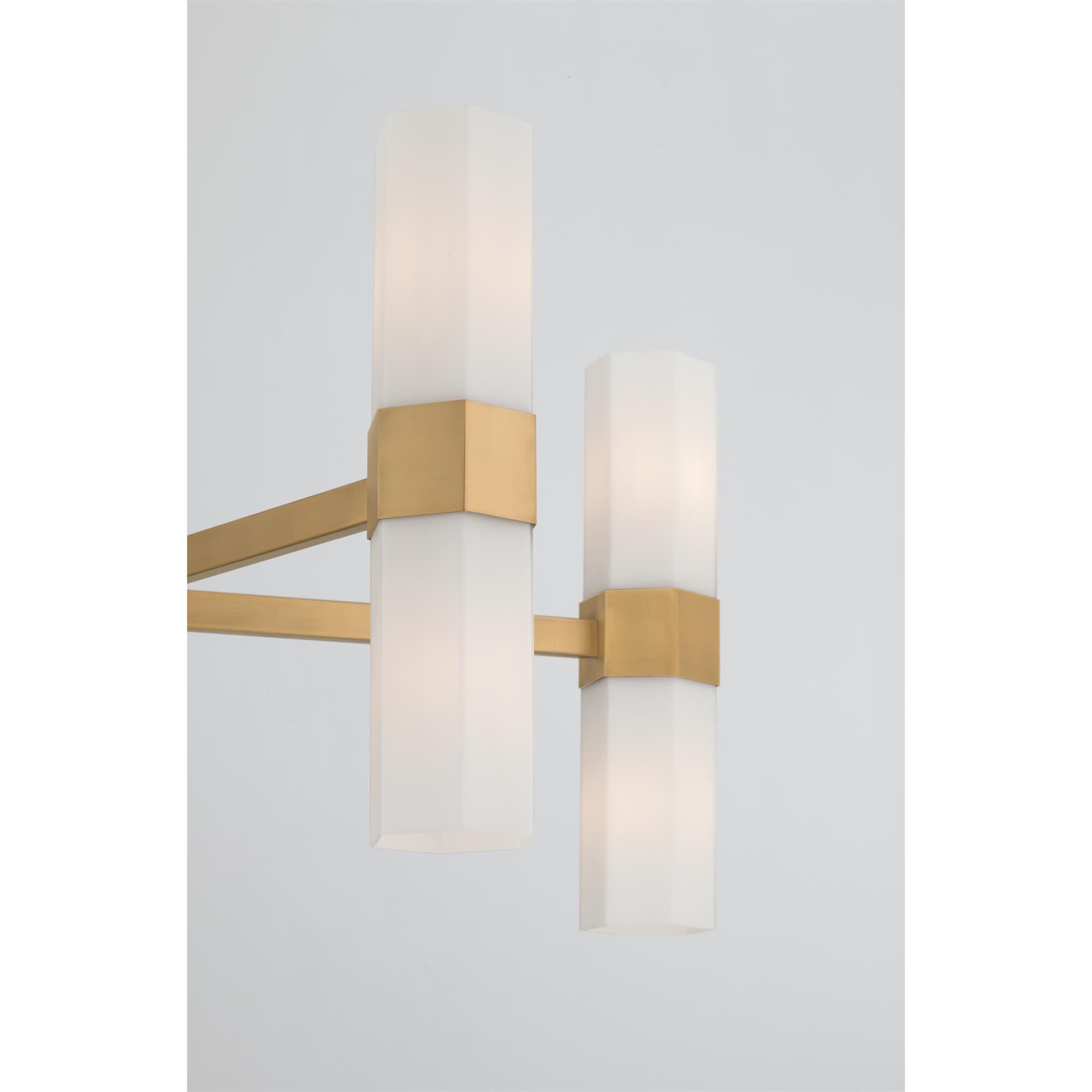 Shown in Legacy Brass finish and Etched Opal glass