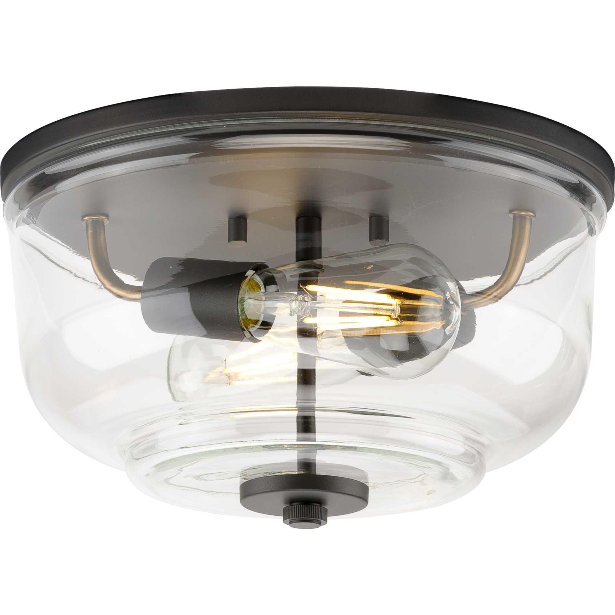 Rushton 12 Inch 2 Light Flush Mount by Progress Lighting