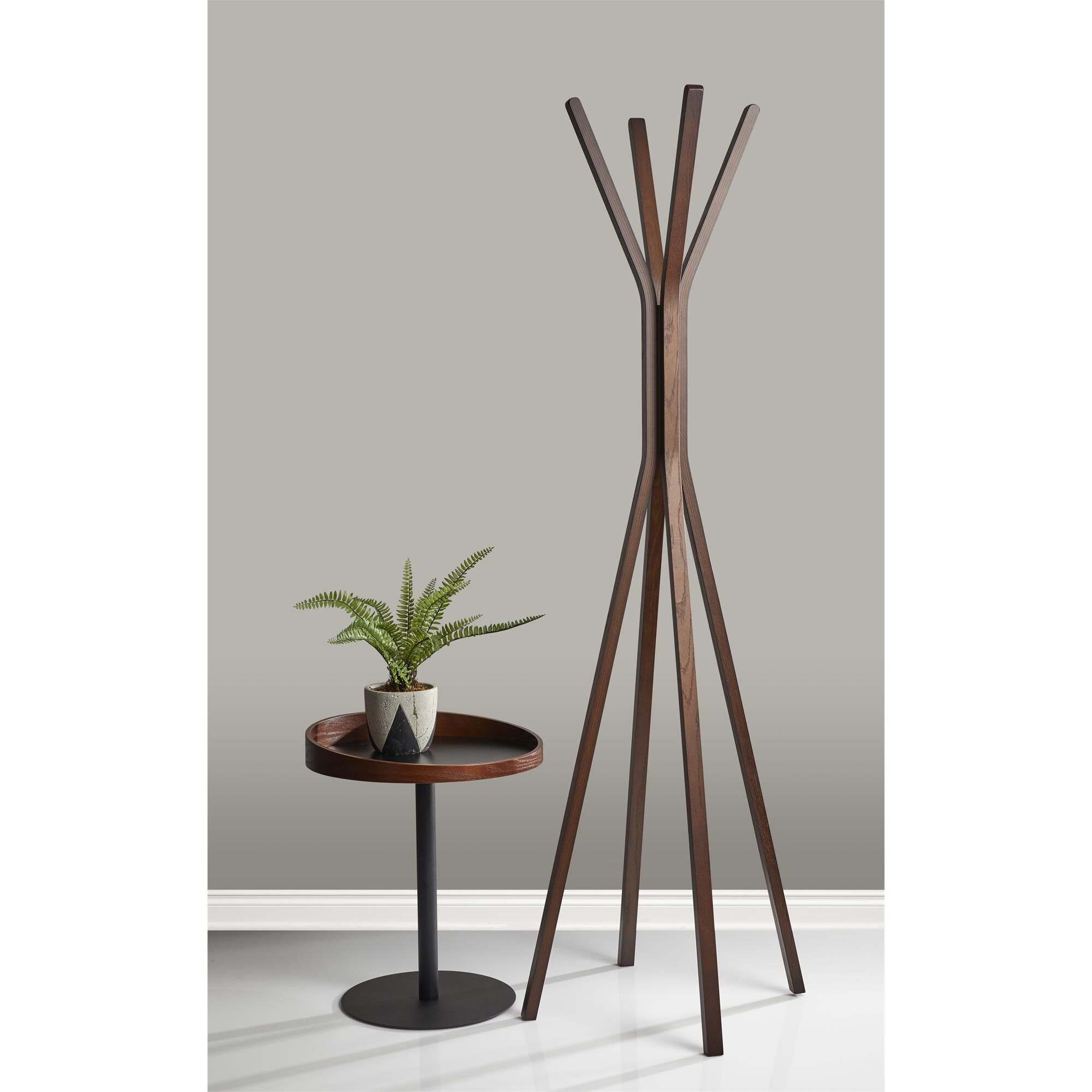 Shown in Walnut Oak Wood Veneer finish