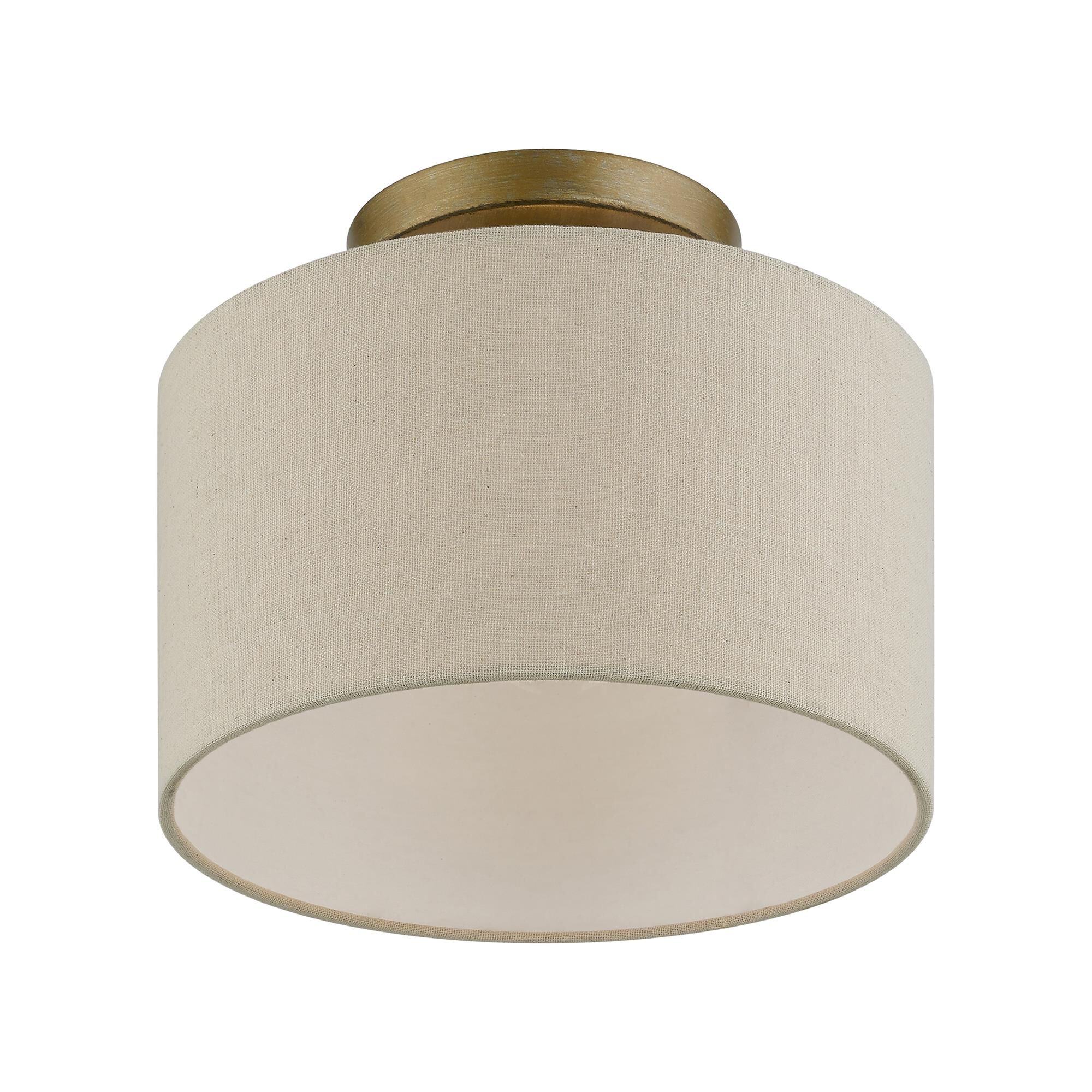 Burnett 10 Inch 1 Light Semi Flush Mount by Livex Lighting