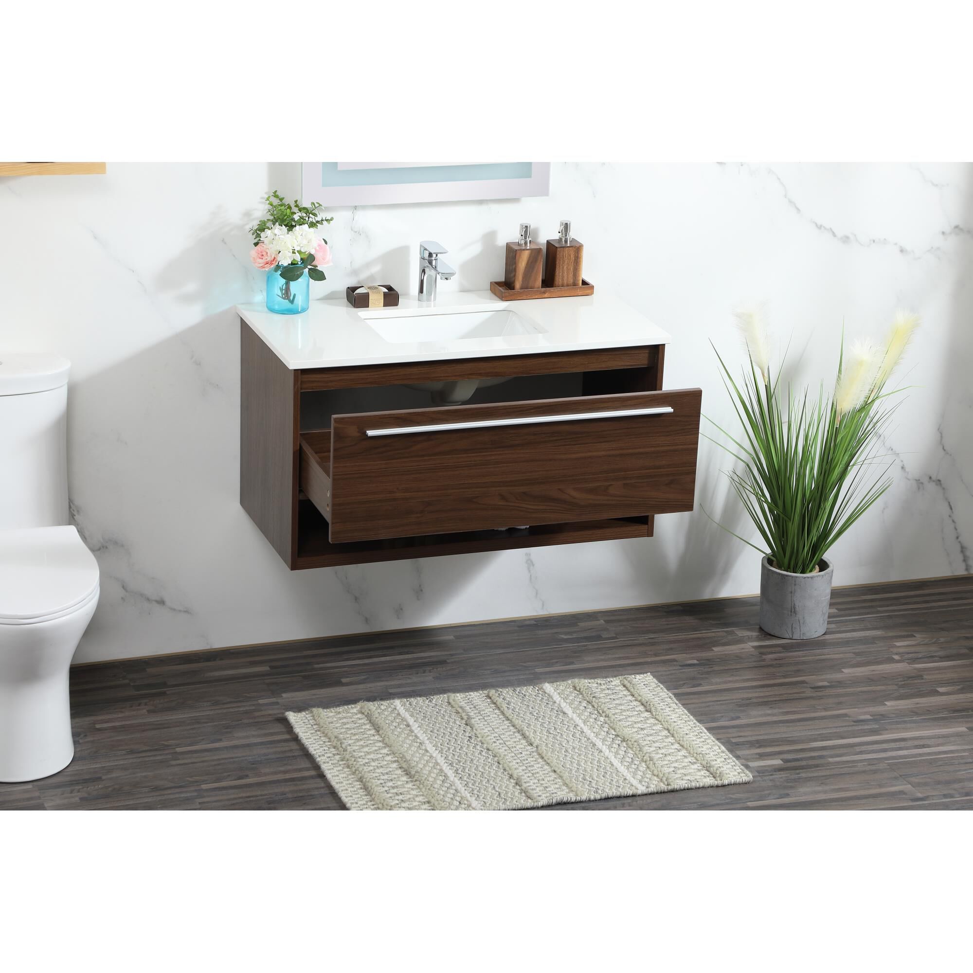 Shown in Walnut finish