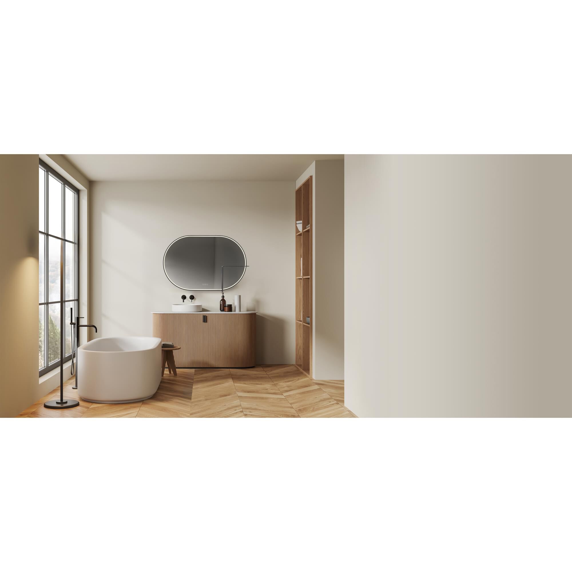 Linden 24 Inch LED Lighted Mirror by Eurofase Lighting