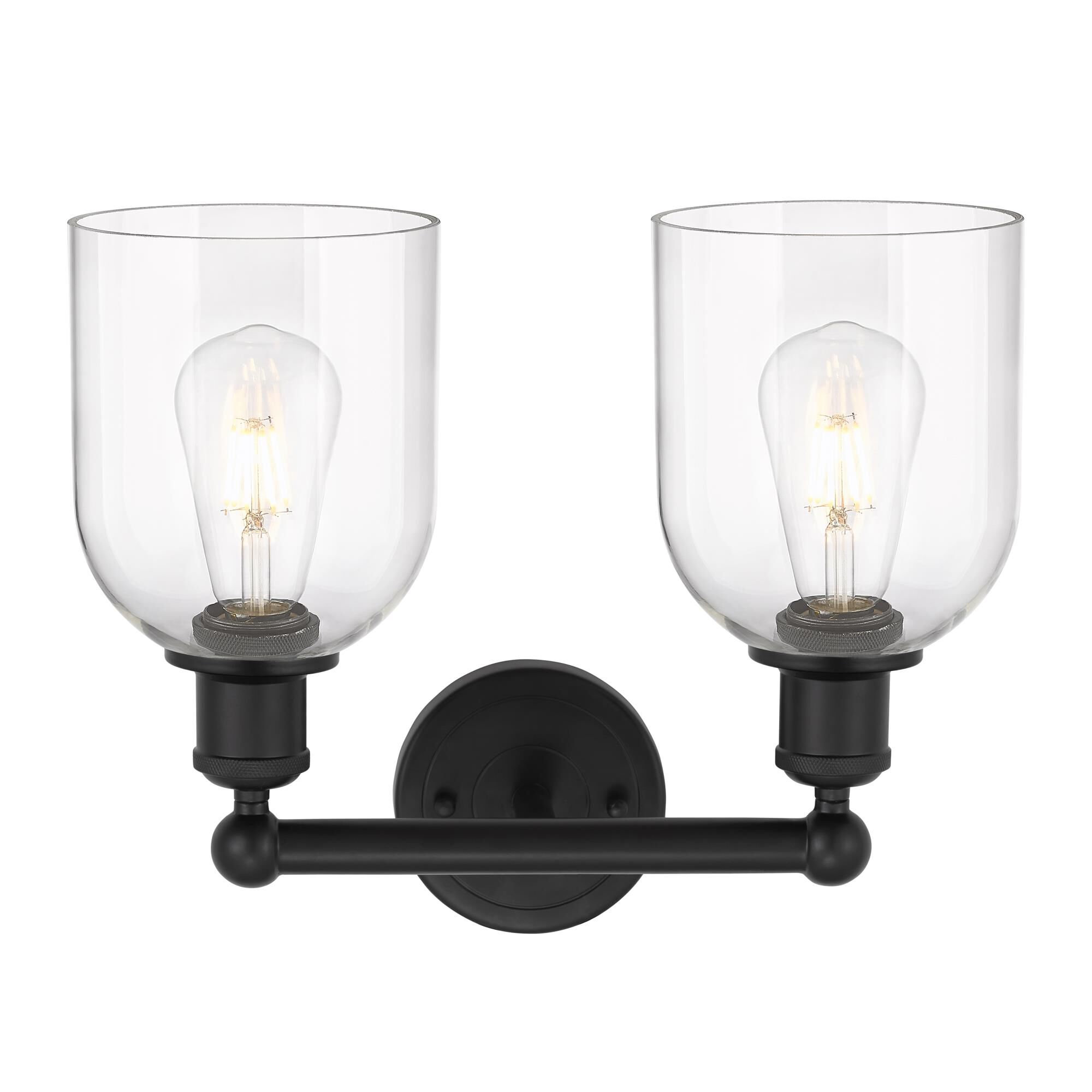 Shown in Matte Black finish and Clear glass