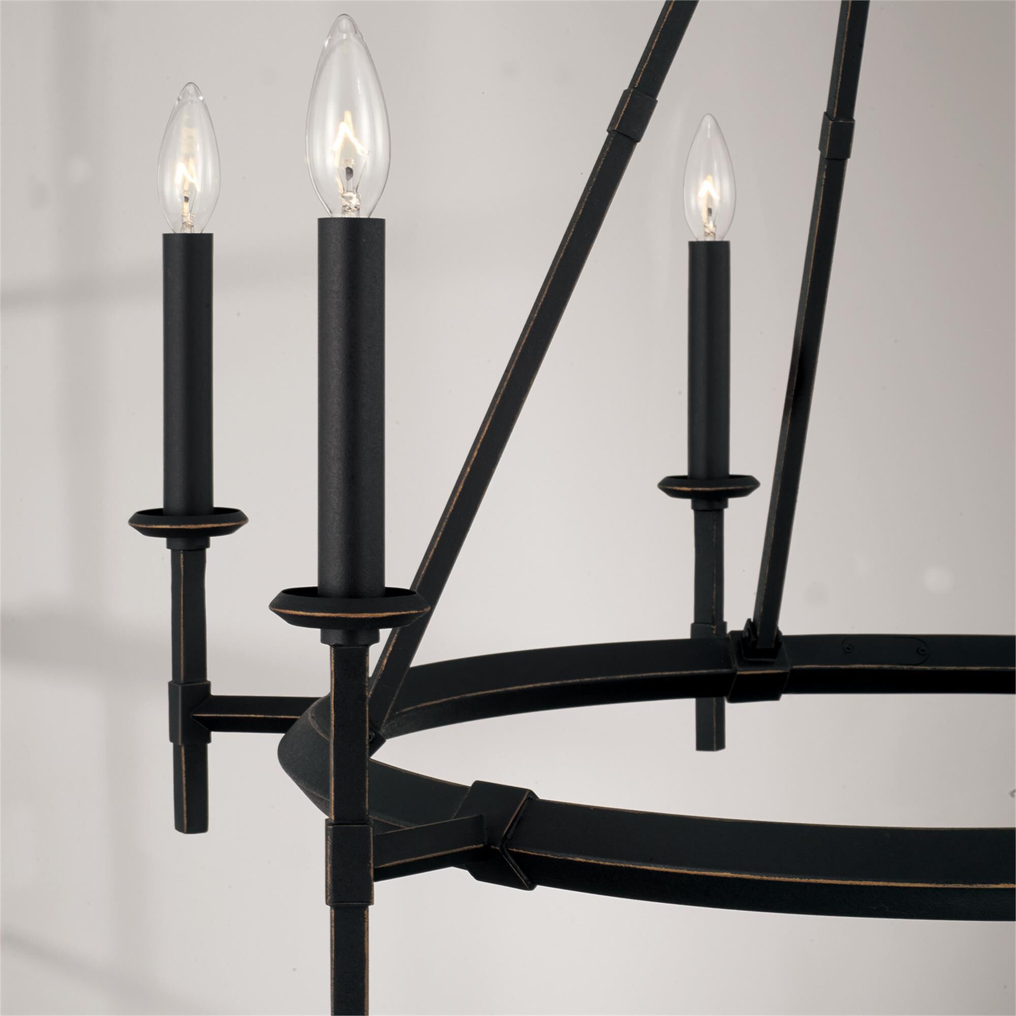 Shown in Brushed Black Iron finish