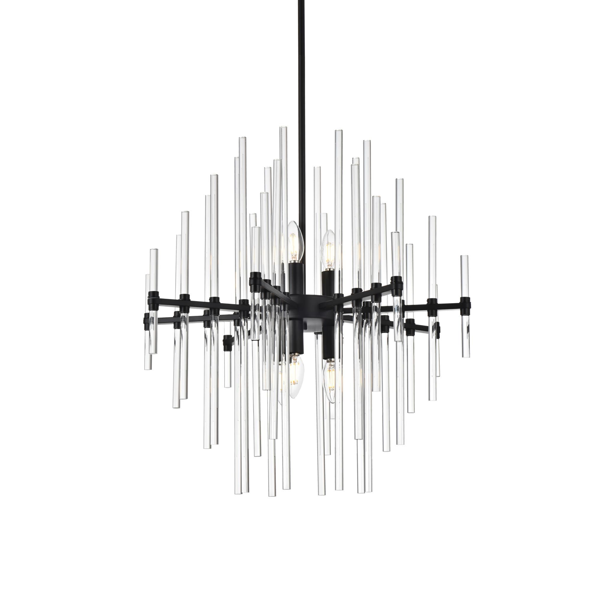 Sienna 23 Inch 6 Light Chandelier by Elegant Lighting