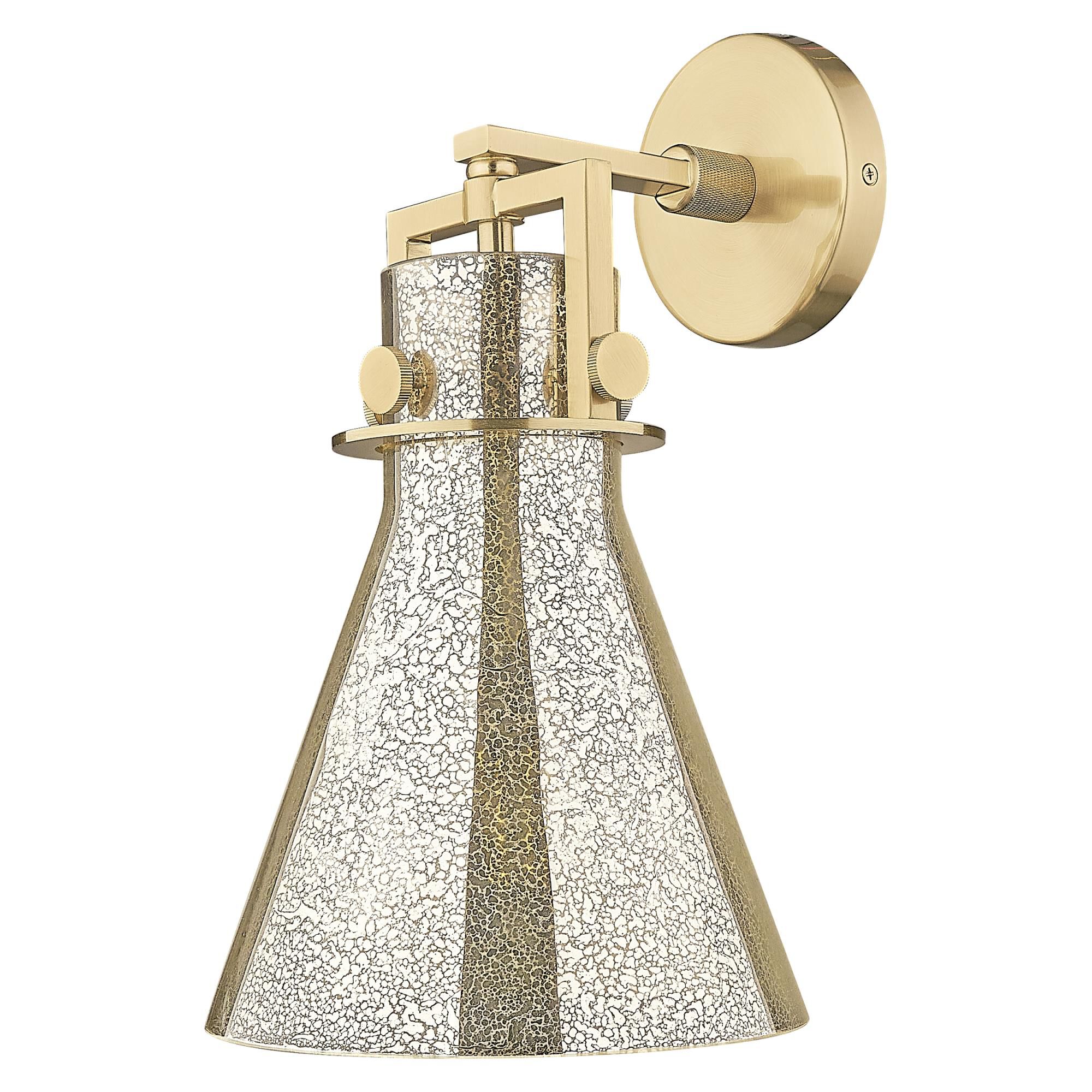 Shown in Champagne Bronze finish and Mercury glass