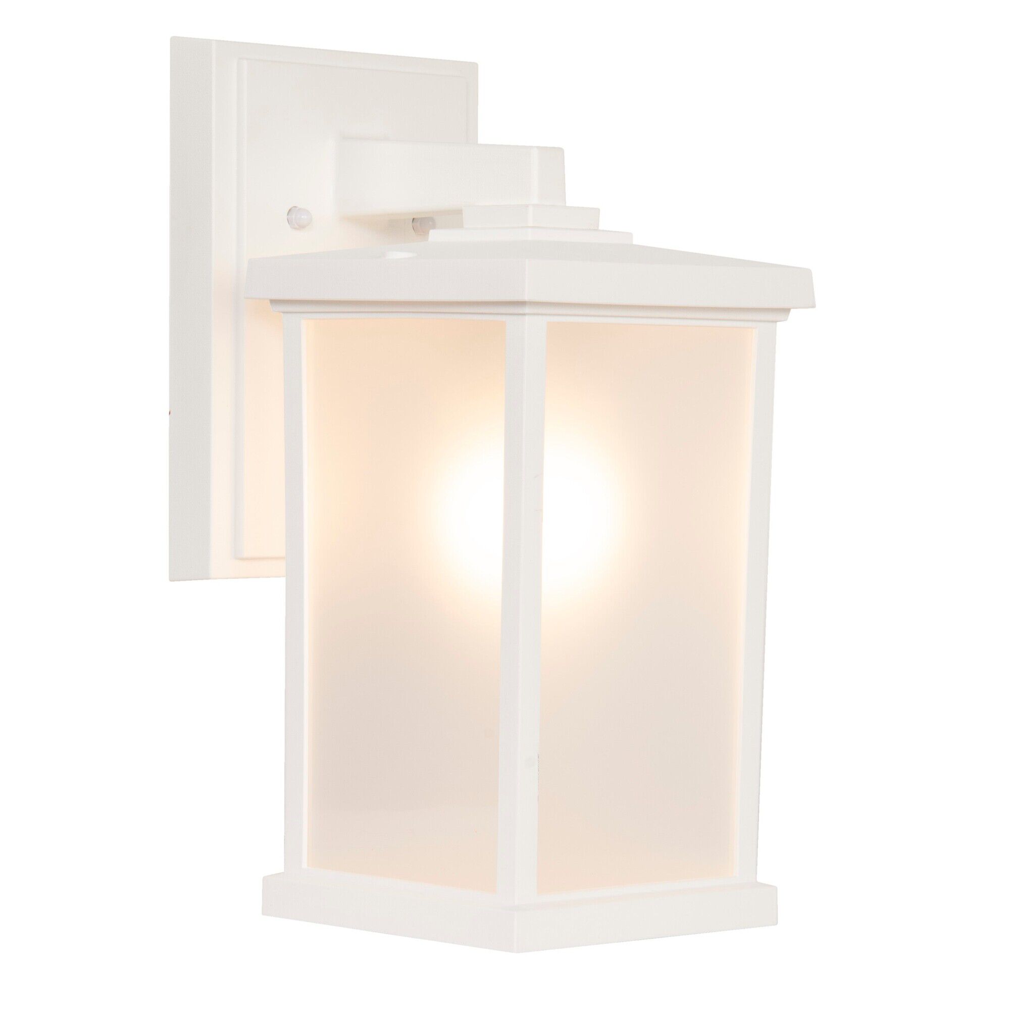 Shown in Textured White finish and Frosted Polycarbonate shade