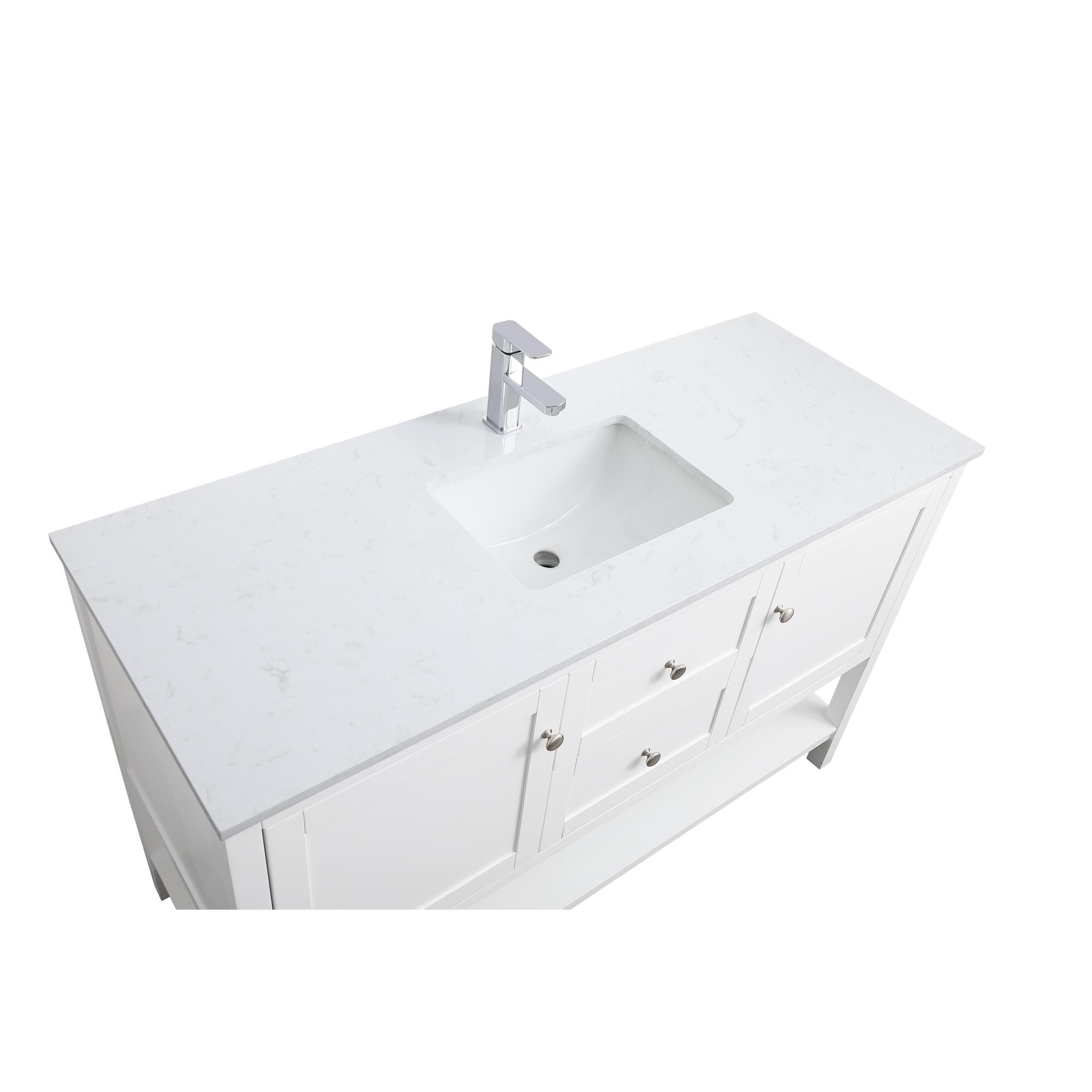 Shown in White finish