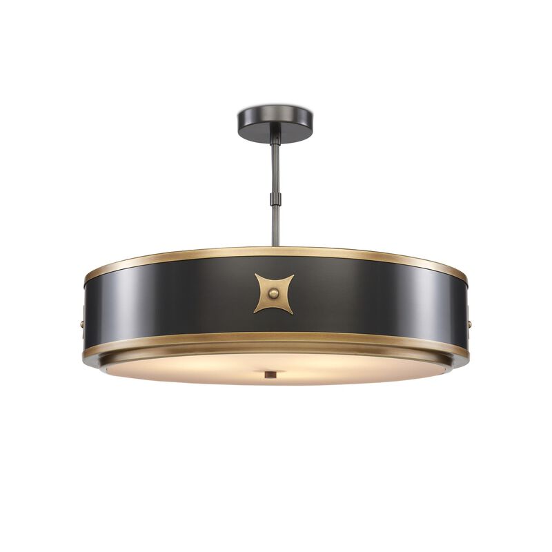 Huntsman 3 Light Semi Flush Mount by Currey and Company